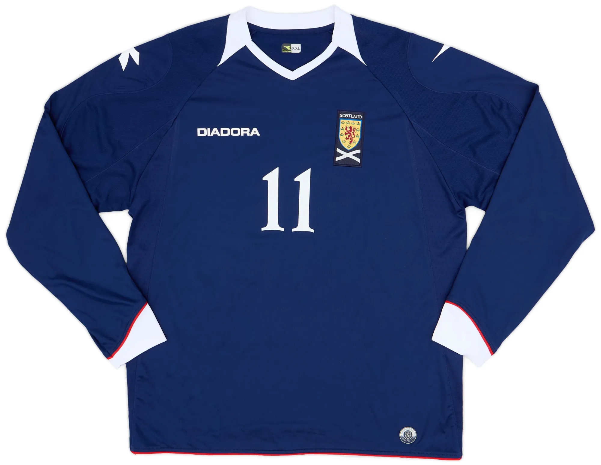 Diadora Scotland Mens LS Home Shirt 2008