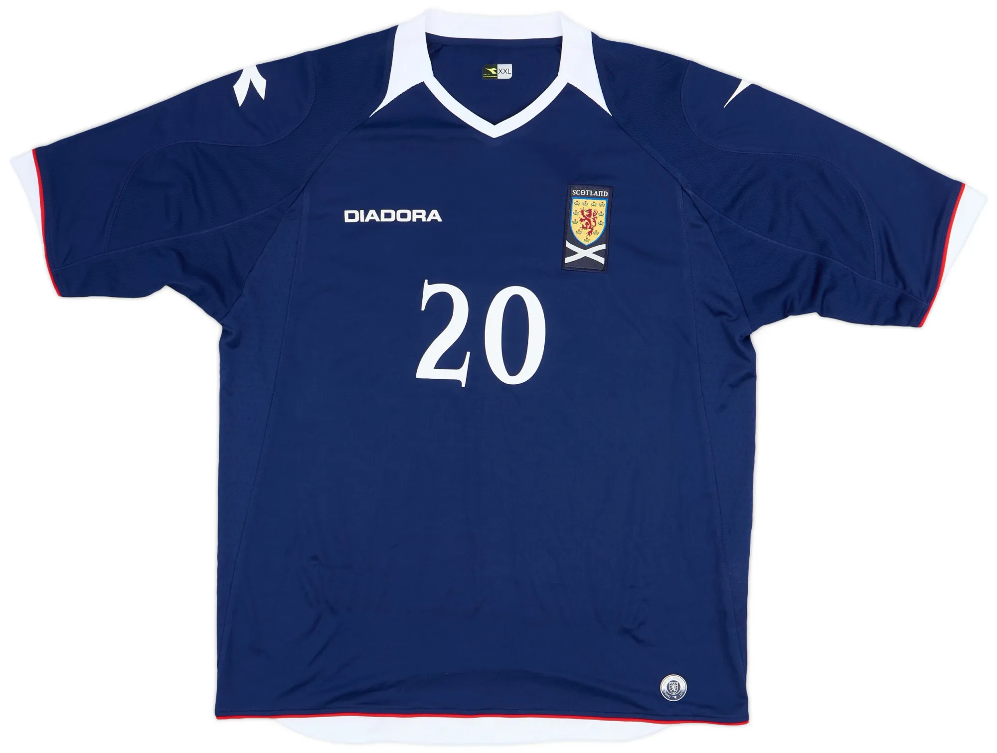 Diadora Scotland Mens SS Home Shirt 2008