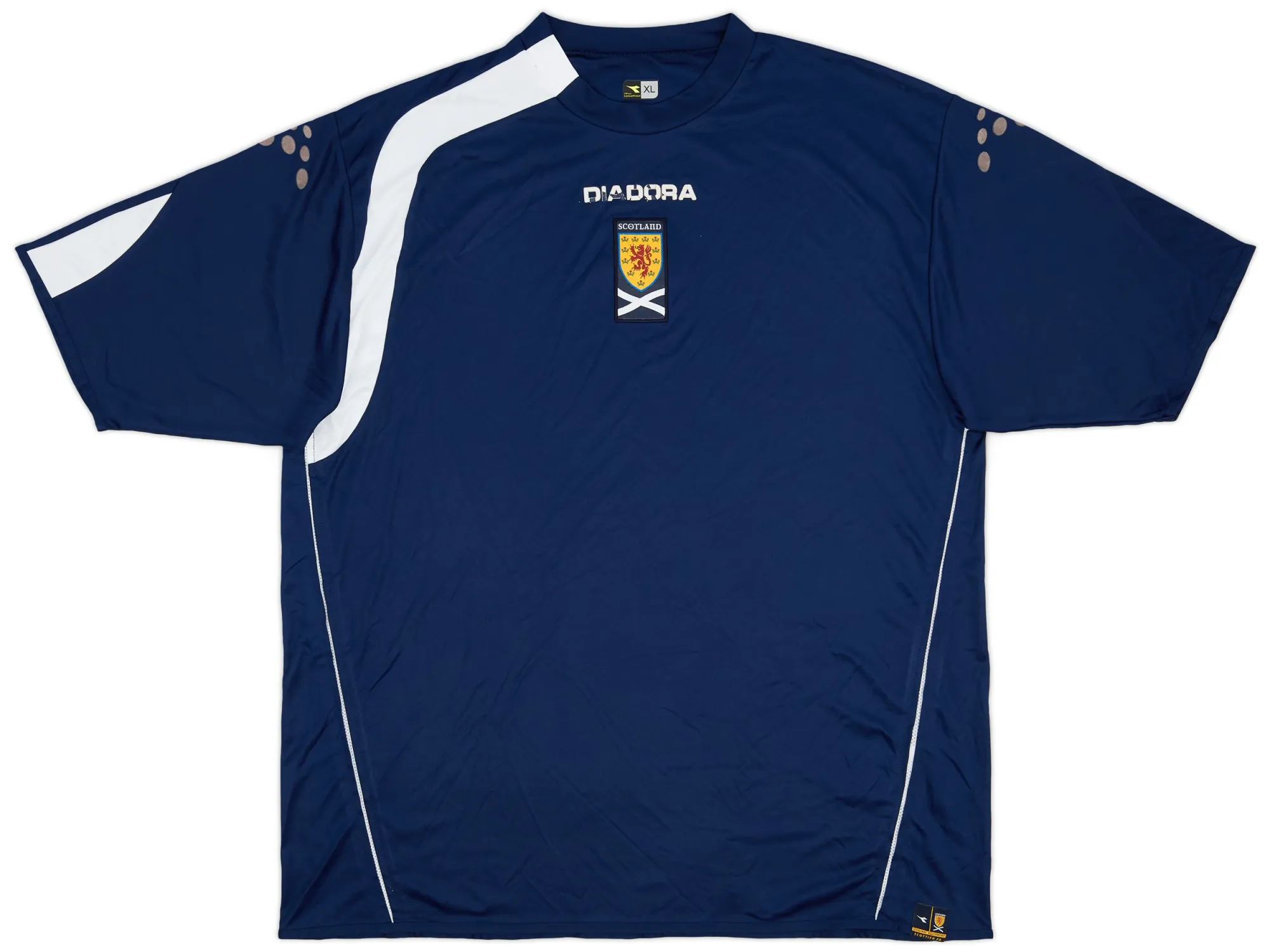 Diadora Scotland Mens SS Home Shirt 2005