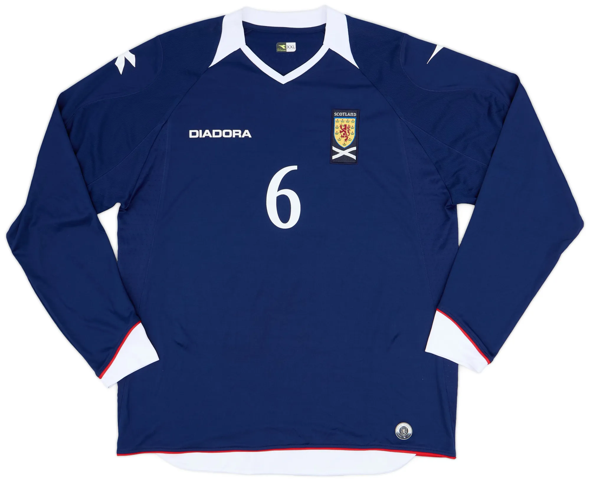 Diadora Scotland Mens LS Home Shirt 2008