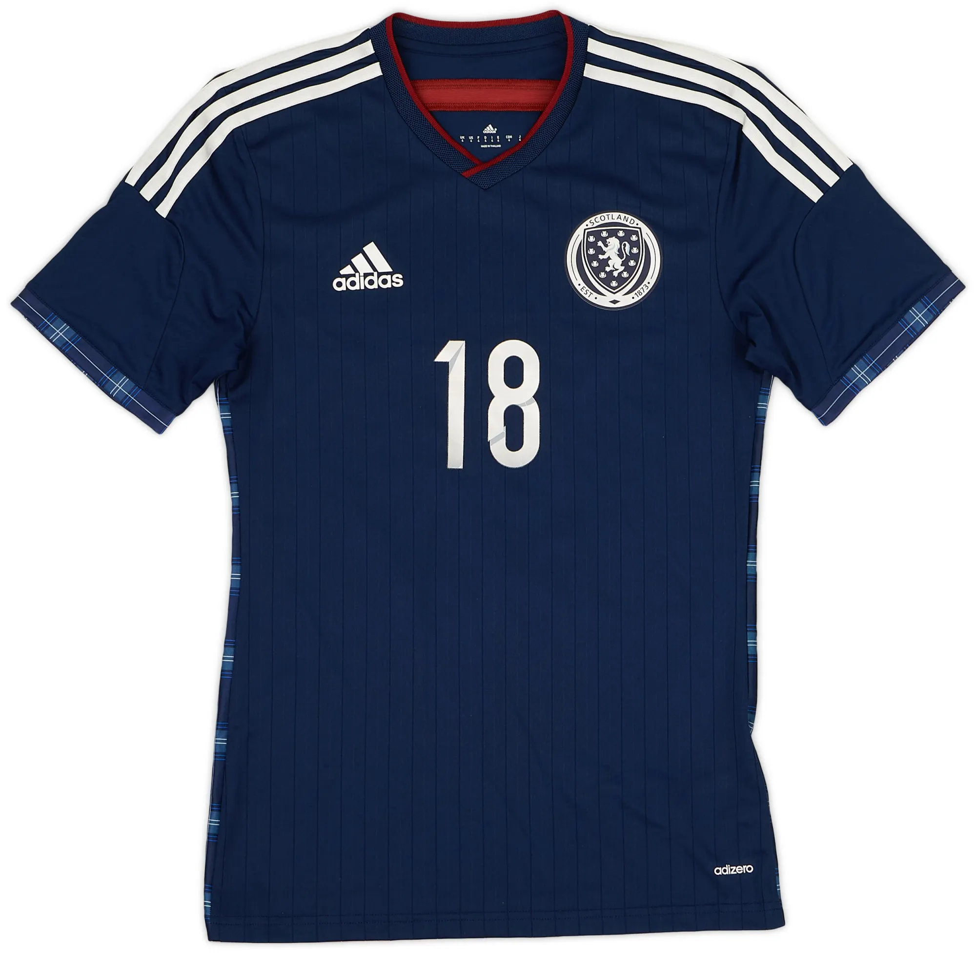 adidas Scotland Kids SS Player Issue Home Shirt 2014