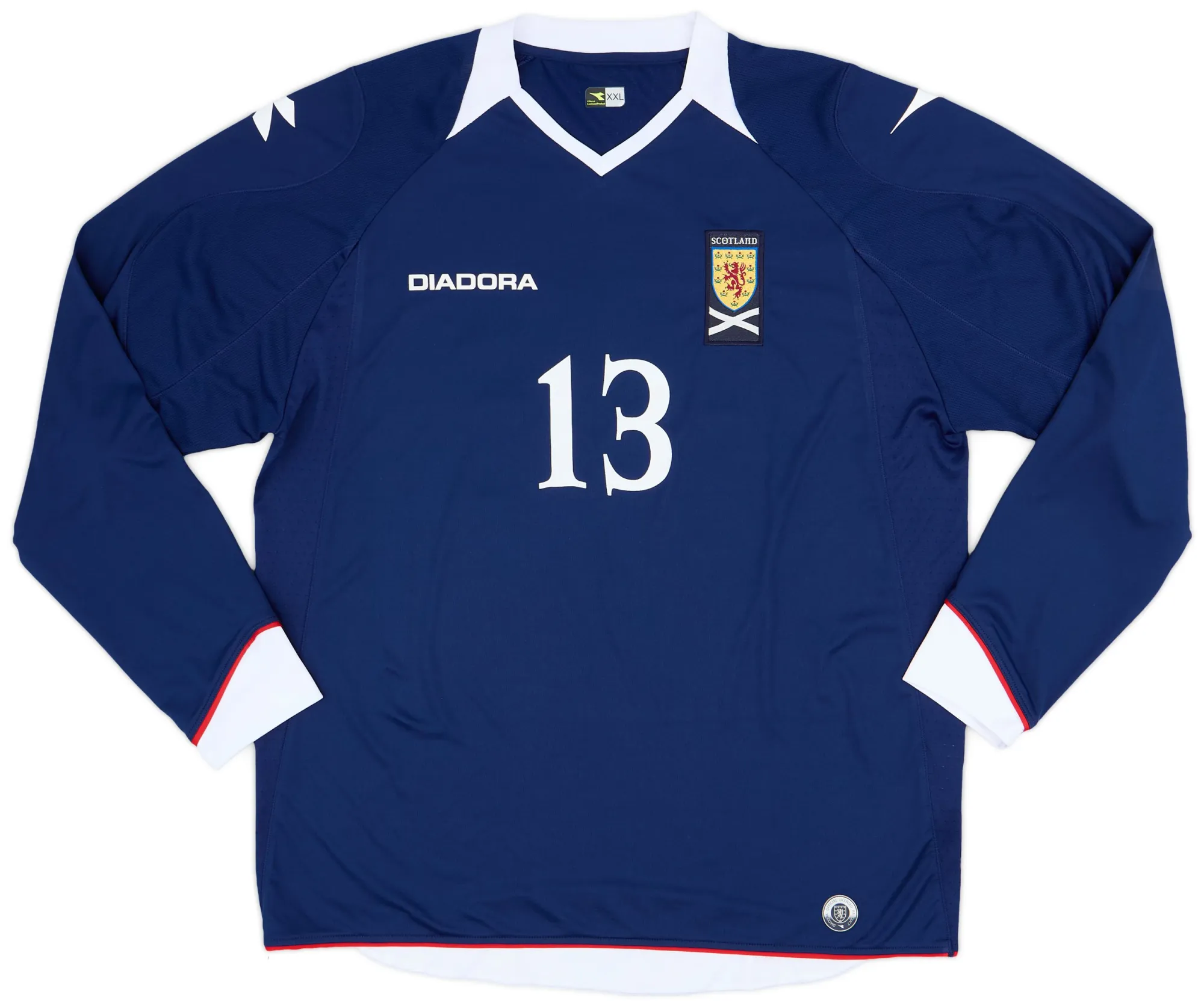 Diadora Scotland Mens LS Home Shirt 2008