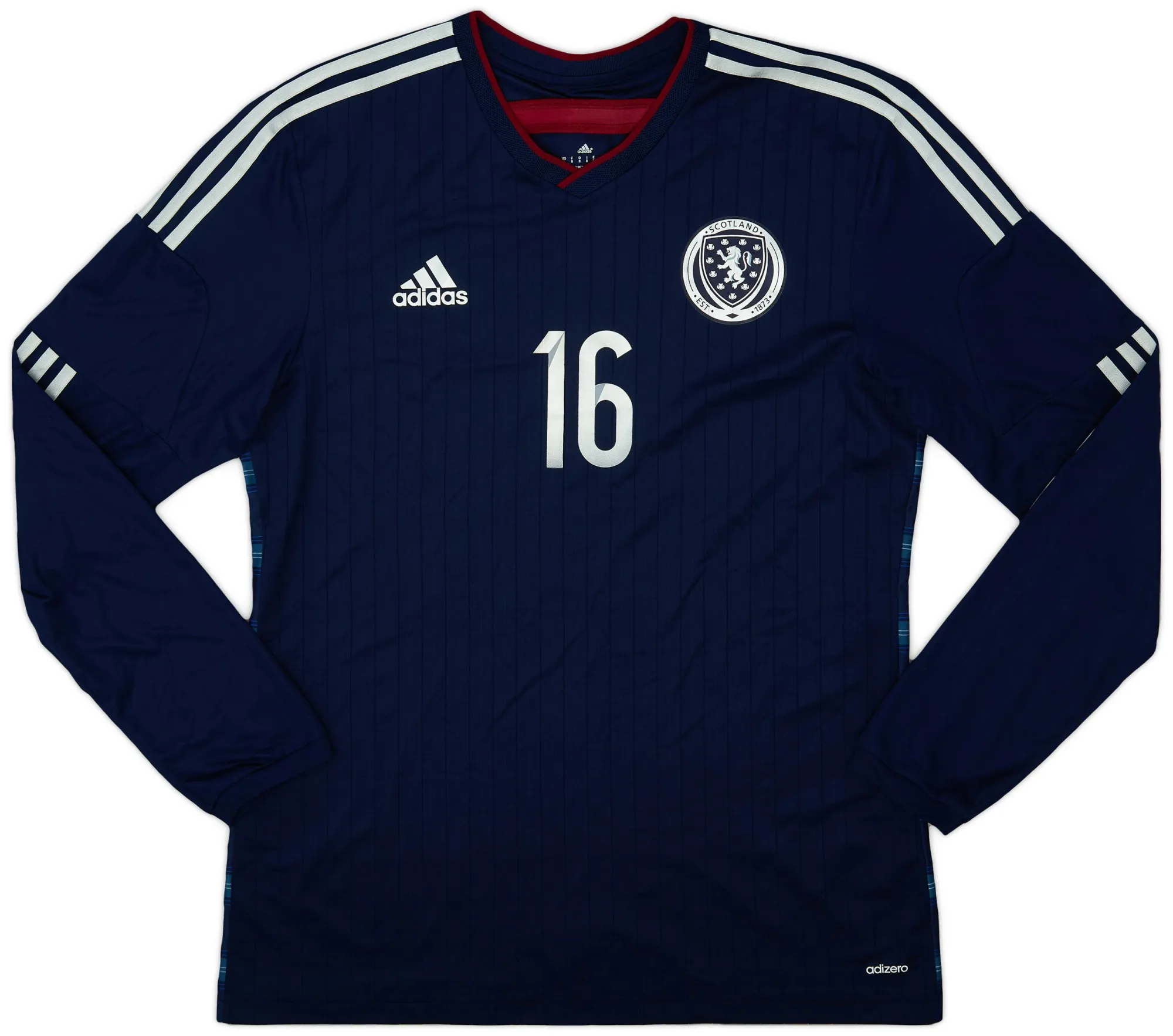adidas Scotland Mens LS Player Issue Home Shirt 2014