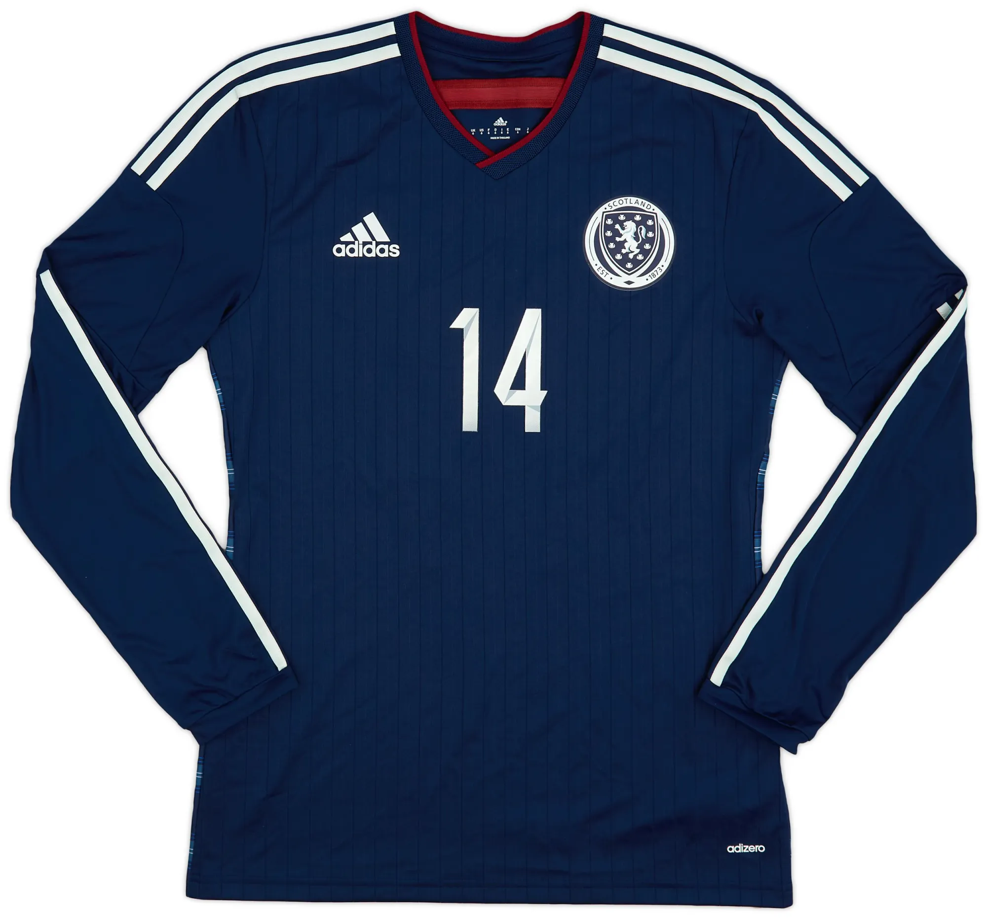 adidas Scotland Mens LS Player Issue Home Shirt 2014