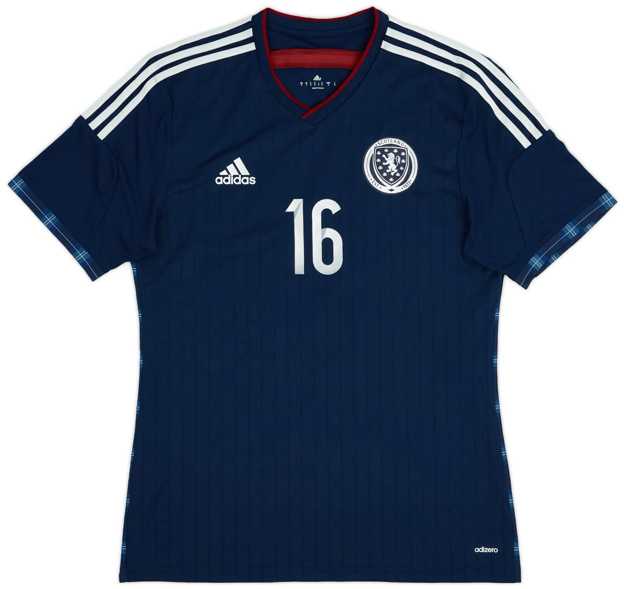 adidas Scotland Kids SS Player Issue Home Shirt 2014