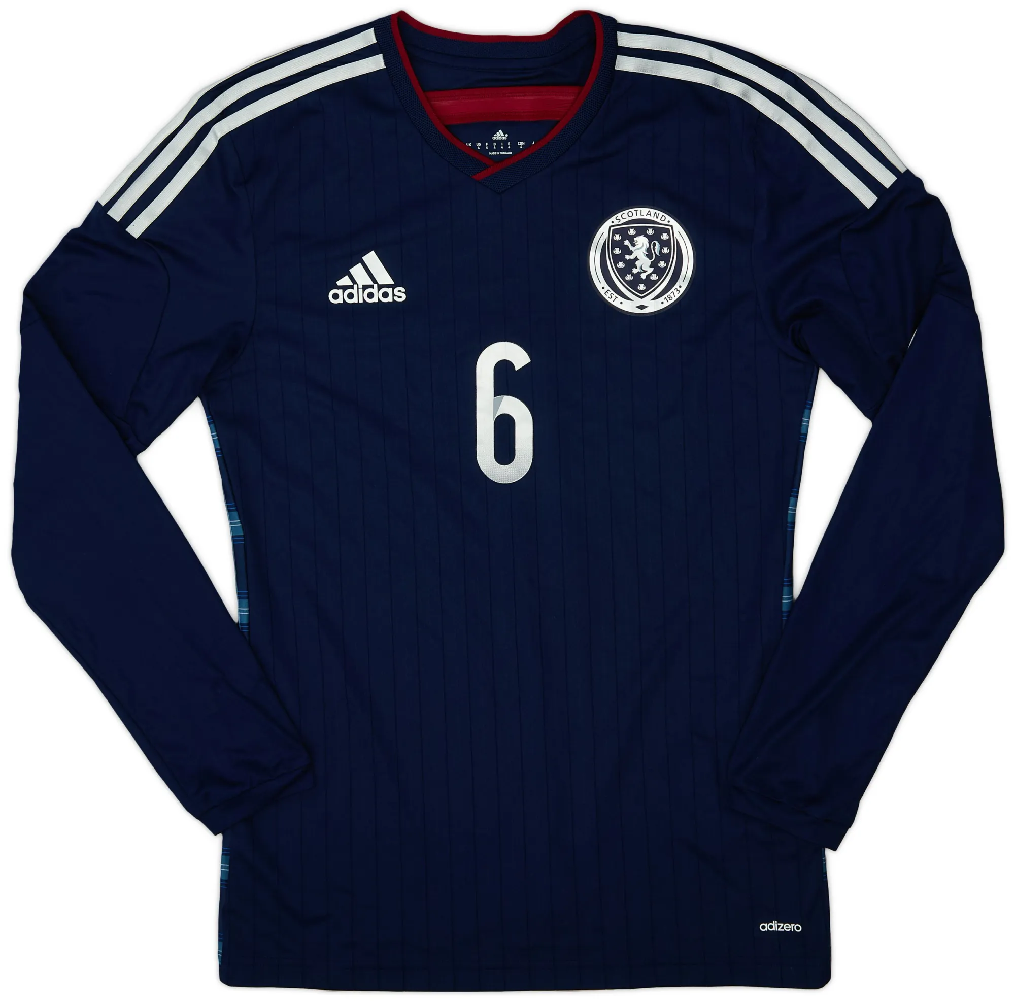 adidas Scotland Mens LS Player Issue Home Shirt 2014
