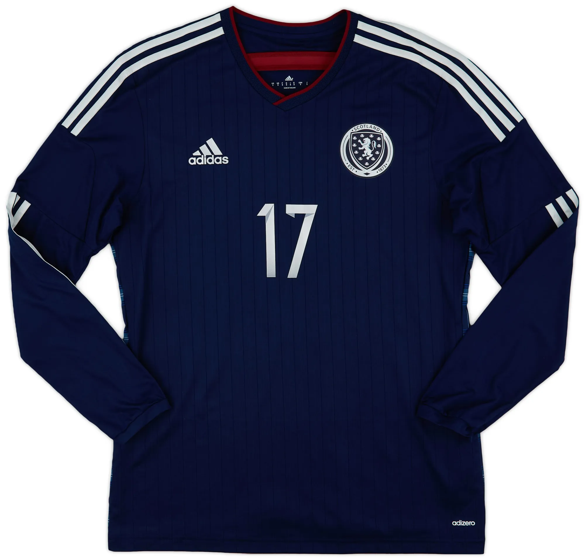 adidas Scotland Mens LS Player Issue Home Shirt 2014
