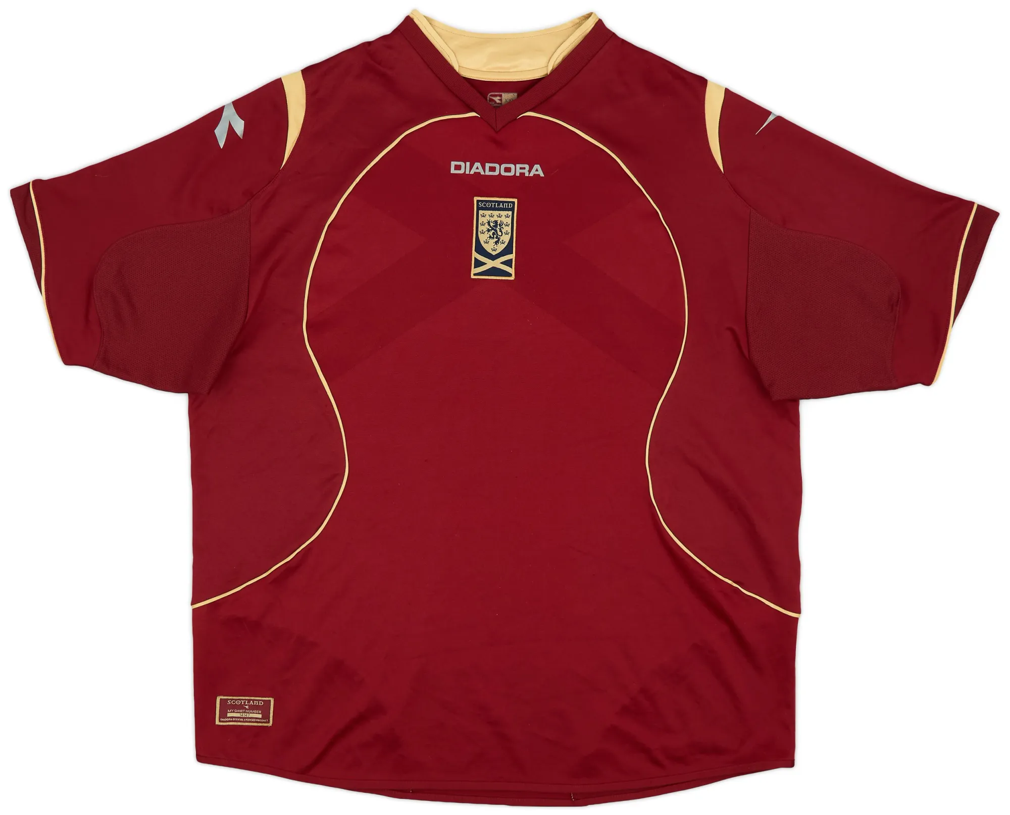 Diadora Scotland Mens SS Third Shirt 2007