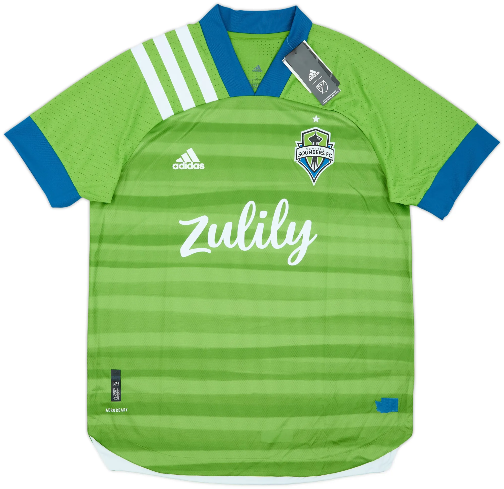 adidas Seattle Sounders Mens SS Player Issue Home Shirt 2020