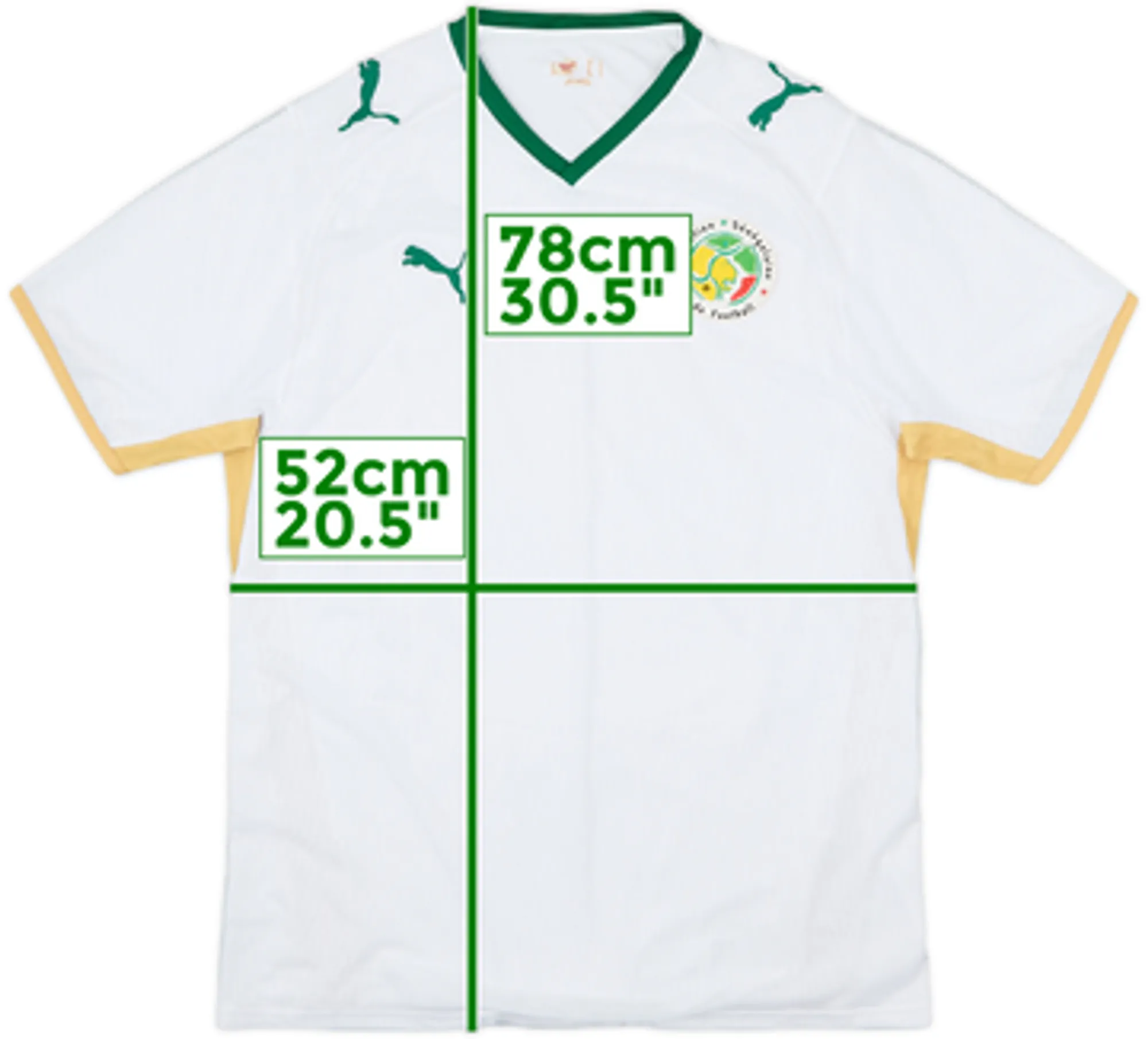 Puma Senegal Mens SS Home Shirt 2008