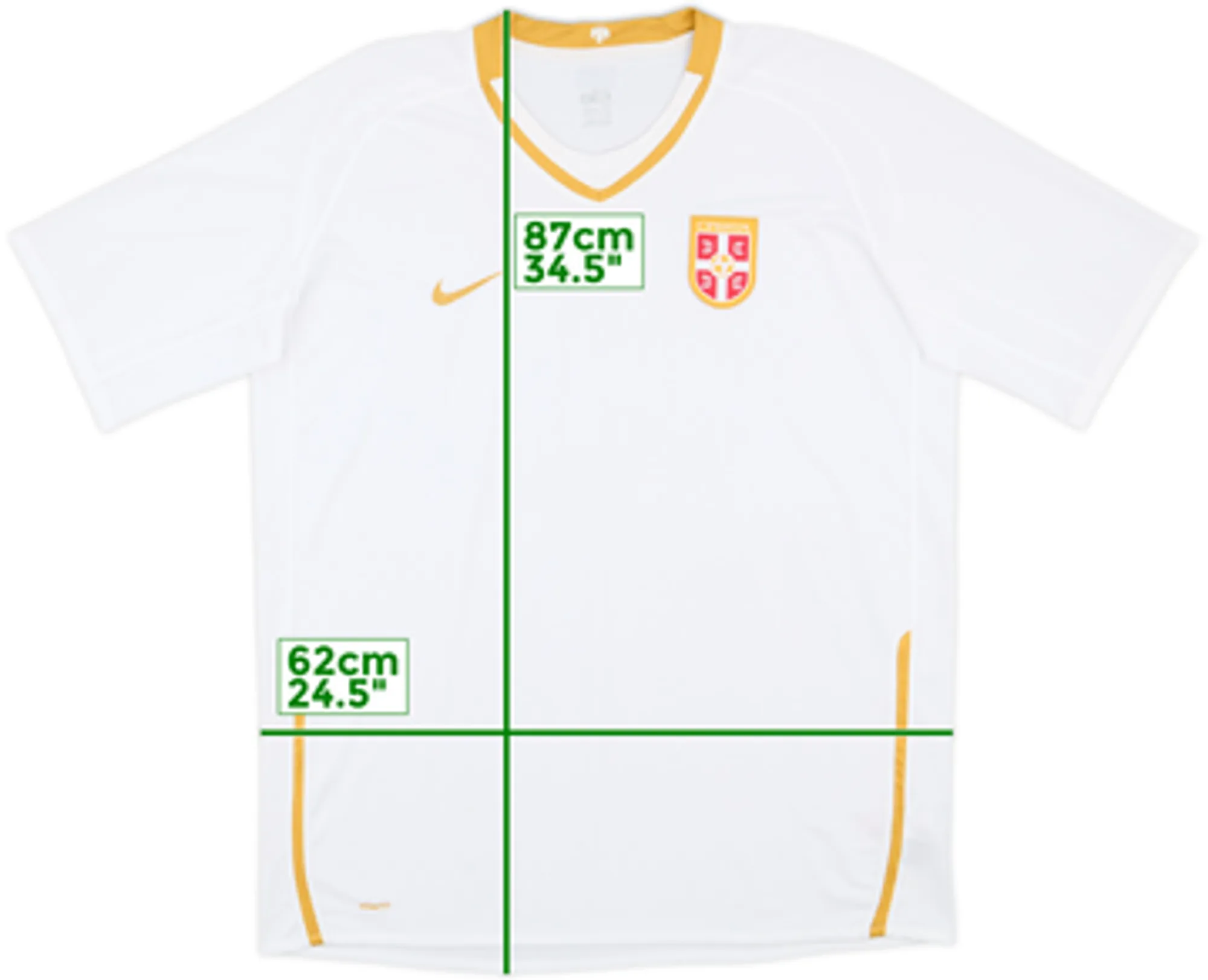 Nike Serbia Mens SS Away Shirt 2008