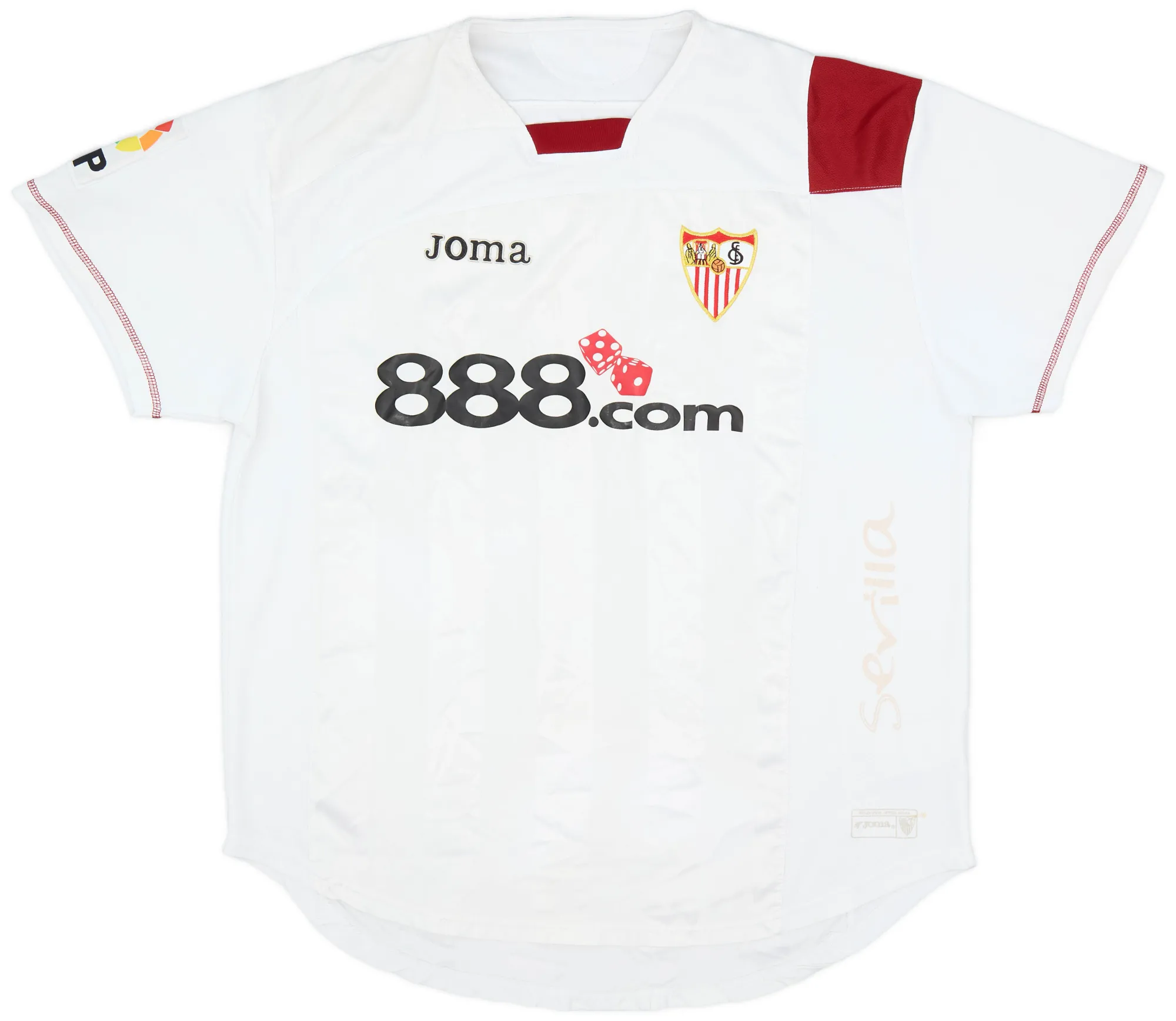 Joma Sevilla Mens SS Home Shirt 2007/08