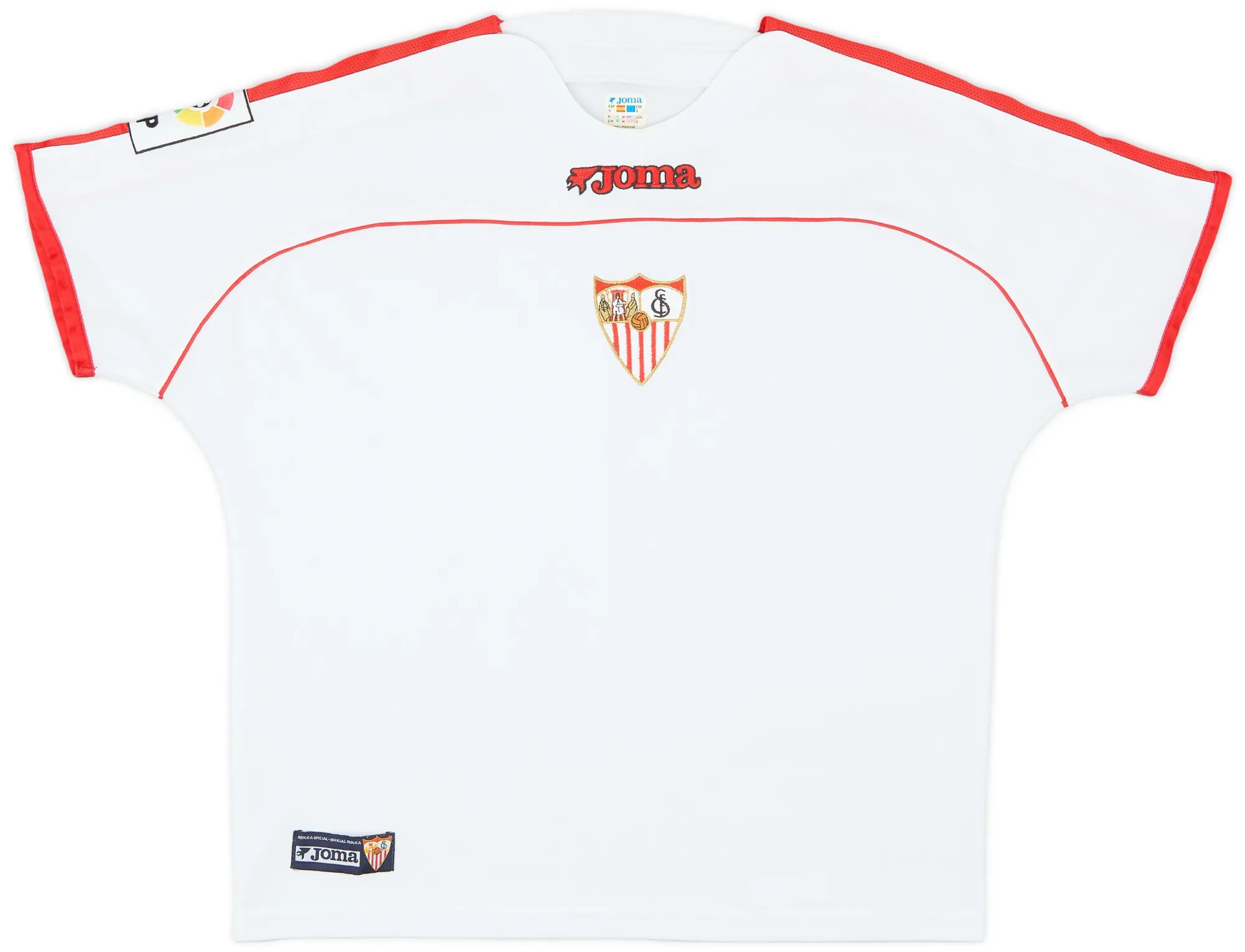 Joma Sevilla Mens SS Home Shirt 2002/03