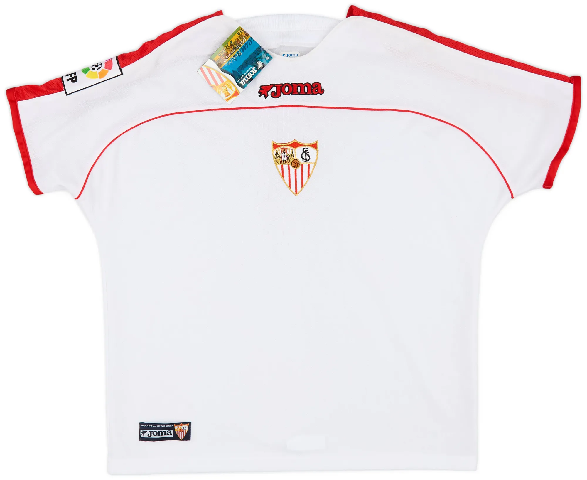 Joma Sevilla Mens SS Home Shirt 2002/03