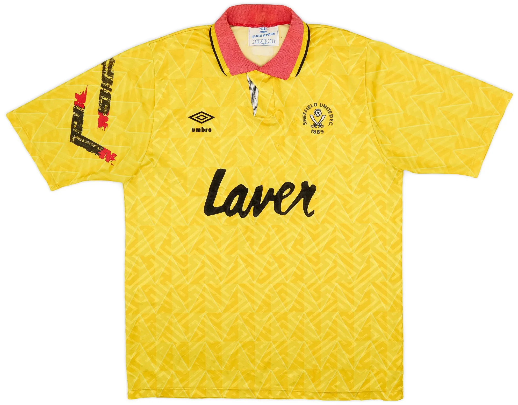 Umbro Sheffield United Mens SS Away Shirt 1991/93