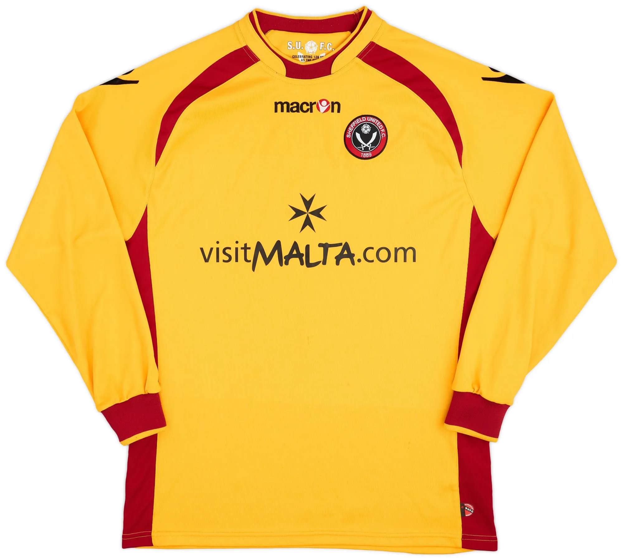 Macron Sheffield United Mens LS Goalkeeper Home Shirt 2009/10