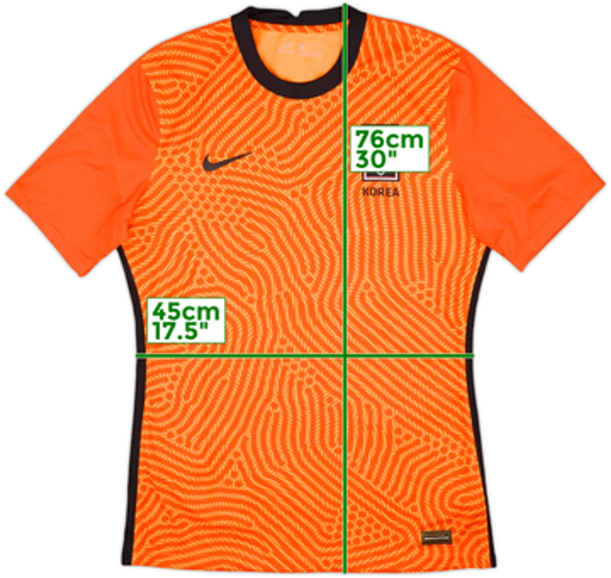 Nike South Korea Mens SS Goalkeeper Player Issue Home Shirt 2020