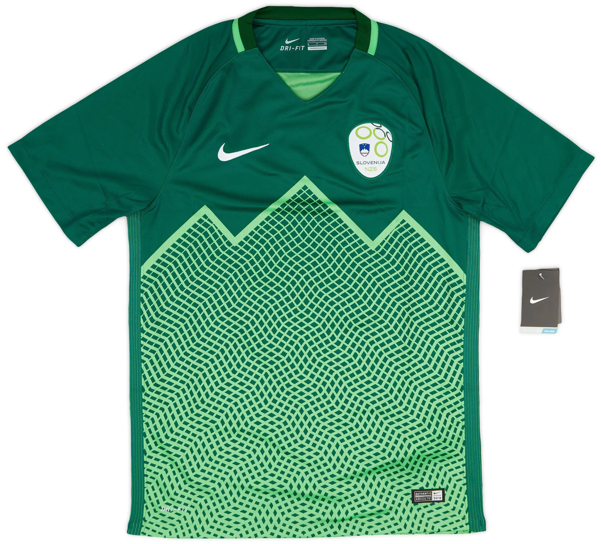 Nike Slovenia Mens SS Away Shirt 2016