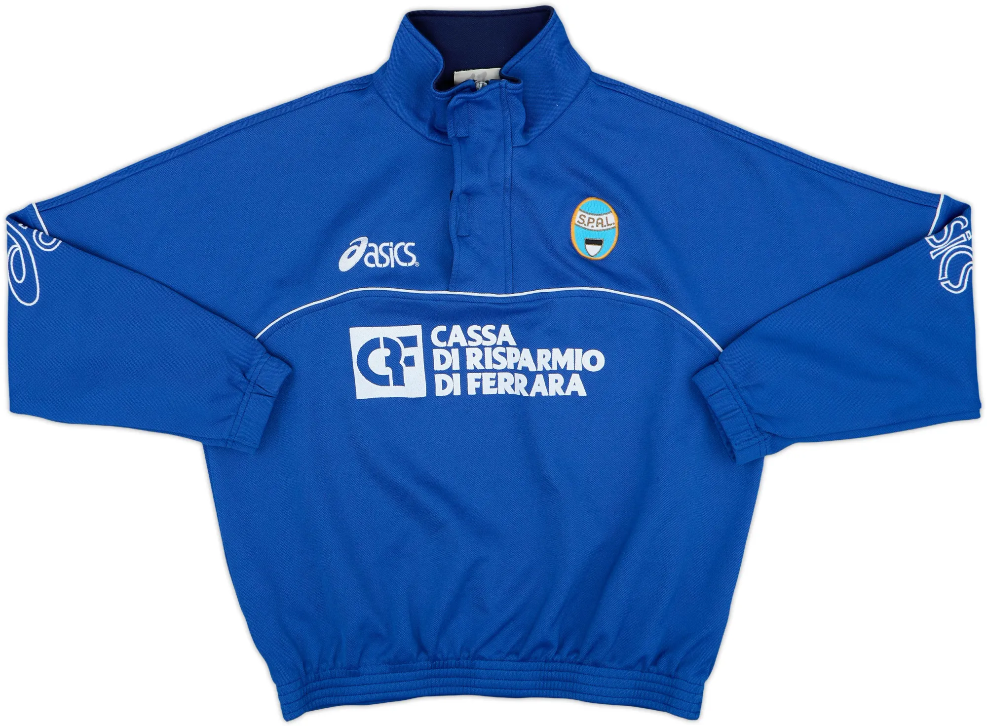 2002-03 SPAL Asics 1/4 Zip Drill Top - 8/10 - (XL)