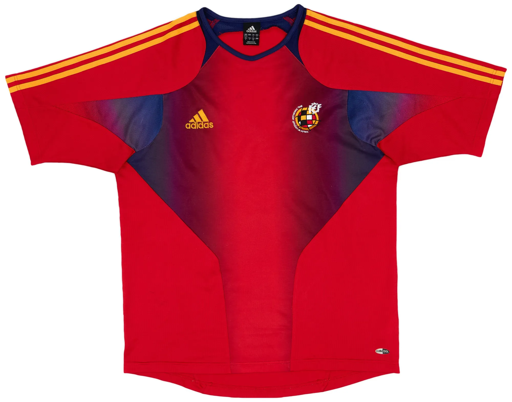 adidas Spain Mens SS Home Shirt 2003