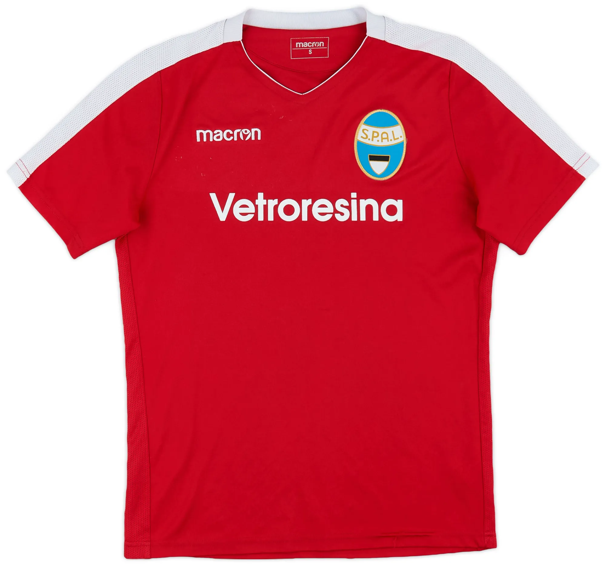 Macron S.P.A.L Mens SS Home Shirt 2017/18