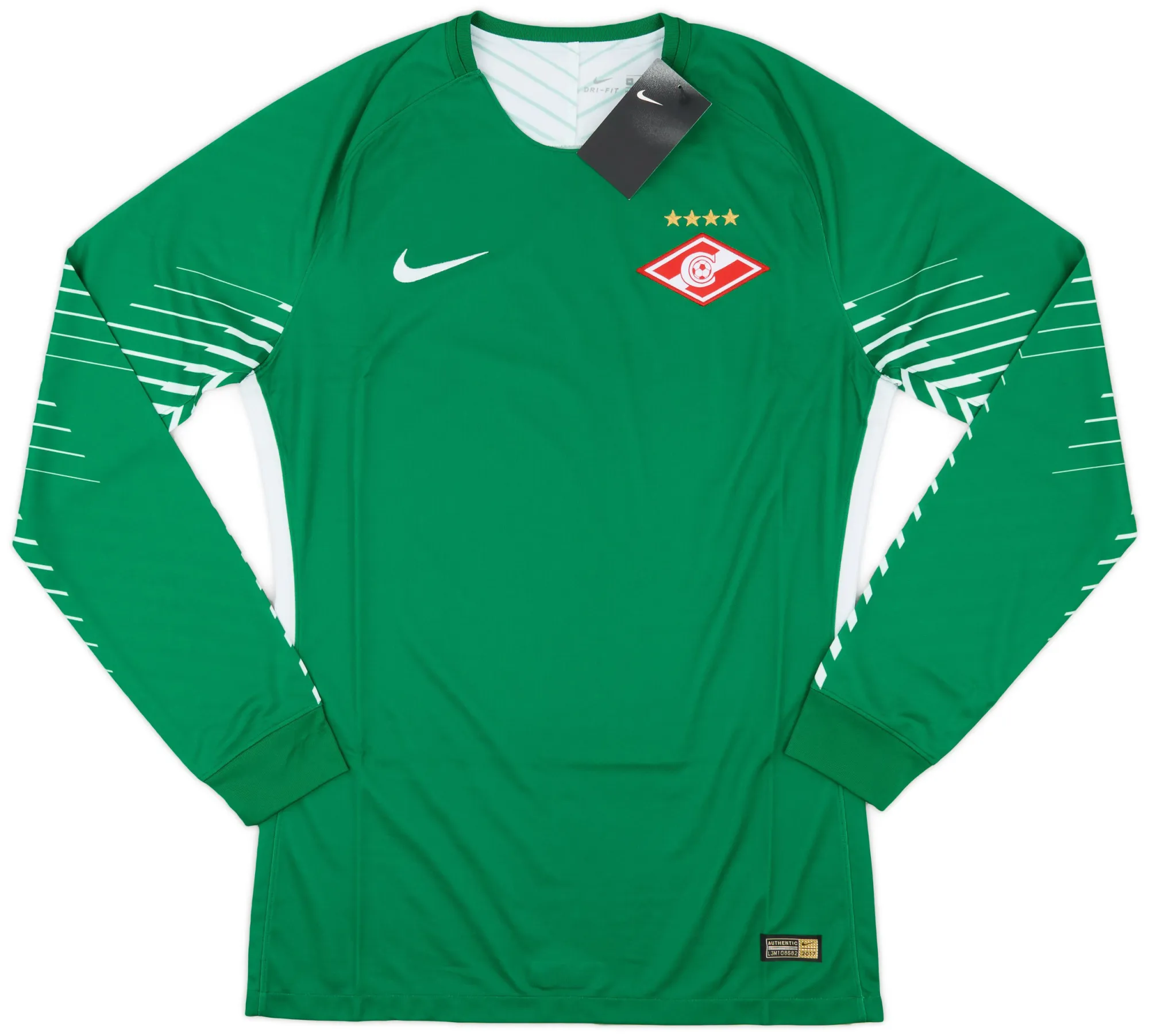 Nike Spartak Moscow Mens LS Goalkeeper Player Issue Home Shirt 2017/18