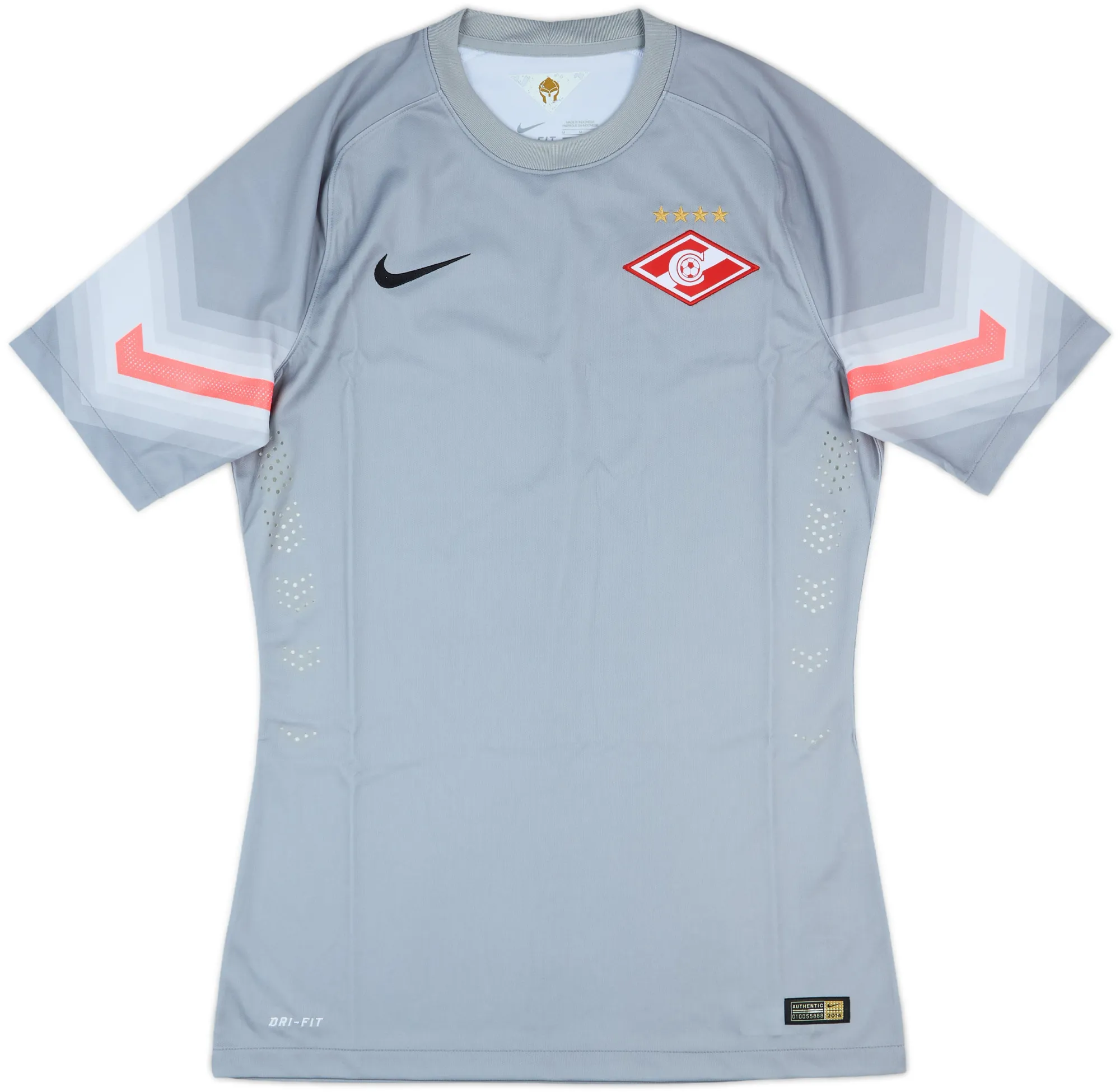 Nike Spartak Moscow Mens SS Goalkeeper Player Issue Home Shirt 2014/15