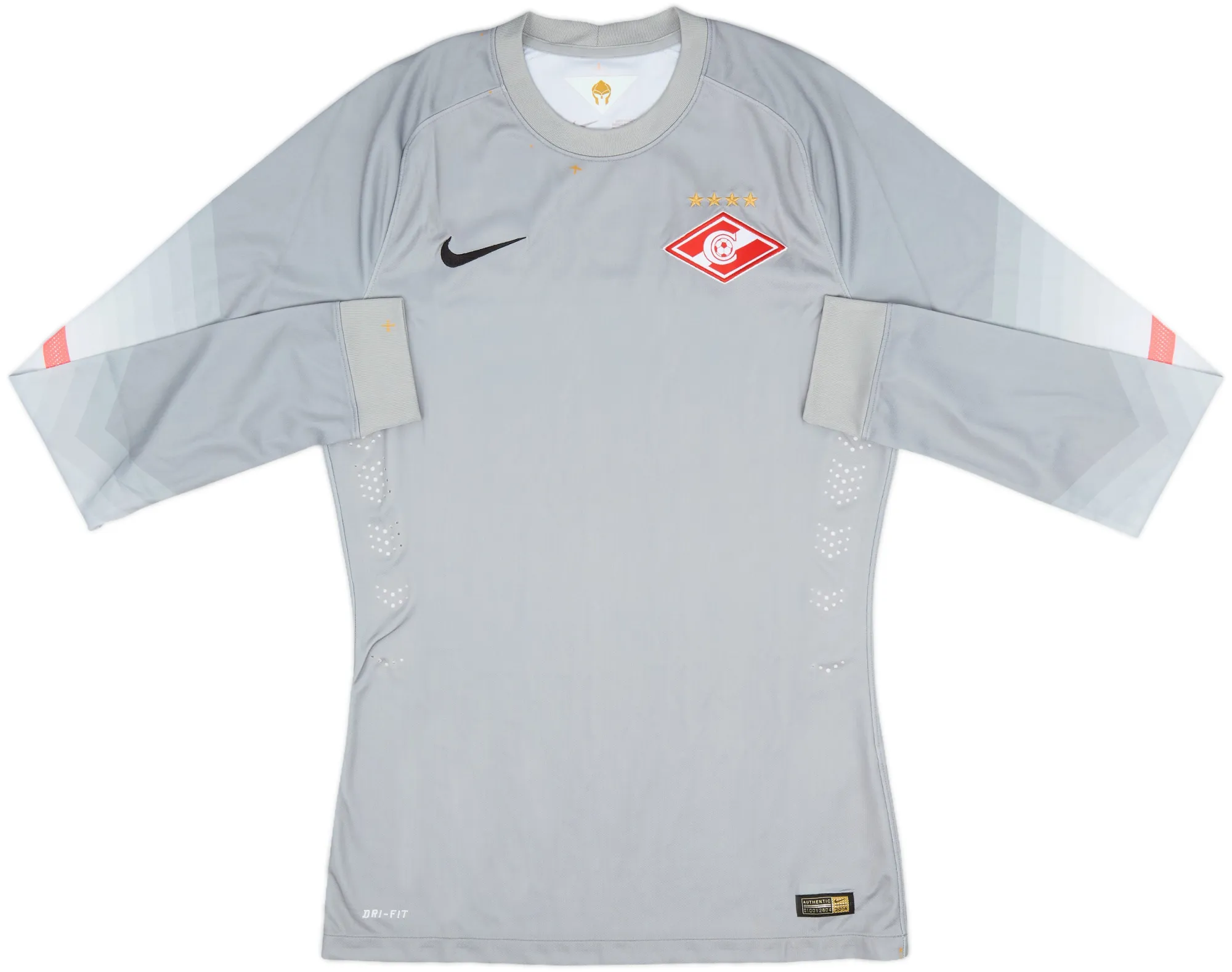 Nike Spartak Moscow Mens LS Goalkeeper Player Issue Home Shirt 2014/15
