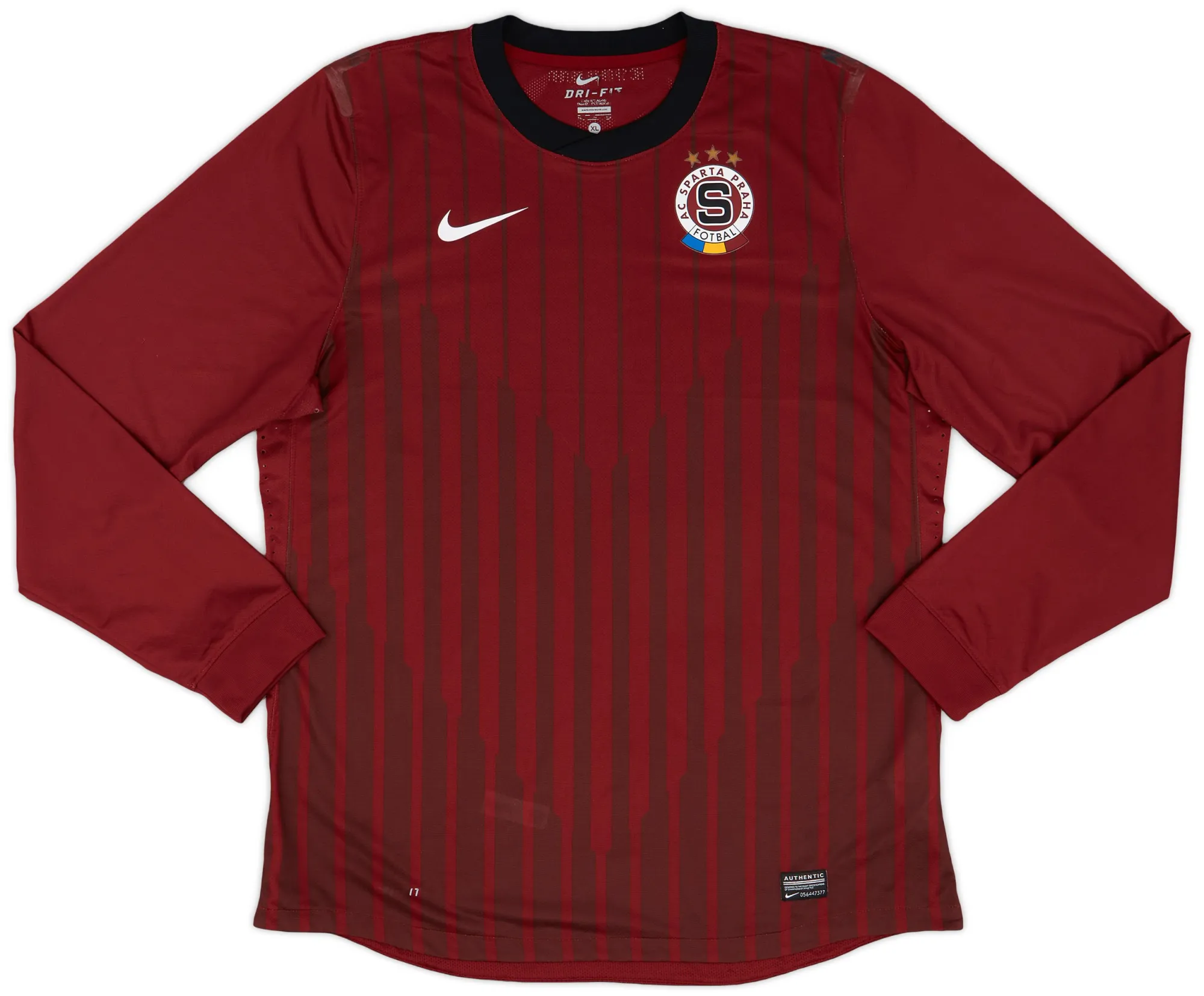 Nike Sparta Prague Mens LS Player Issue Home Shirt 2011/12
