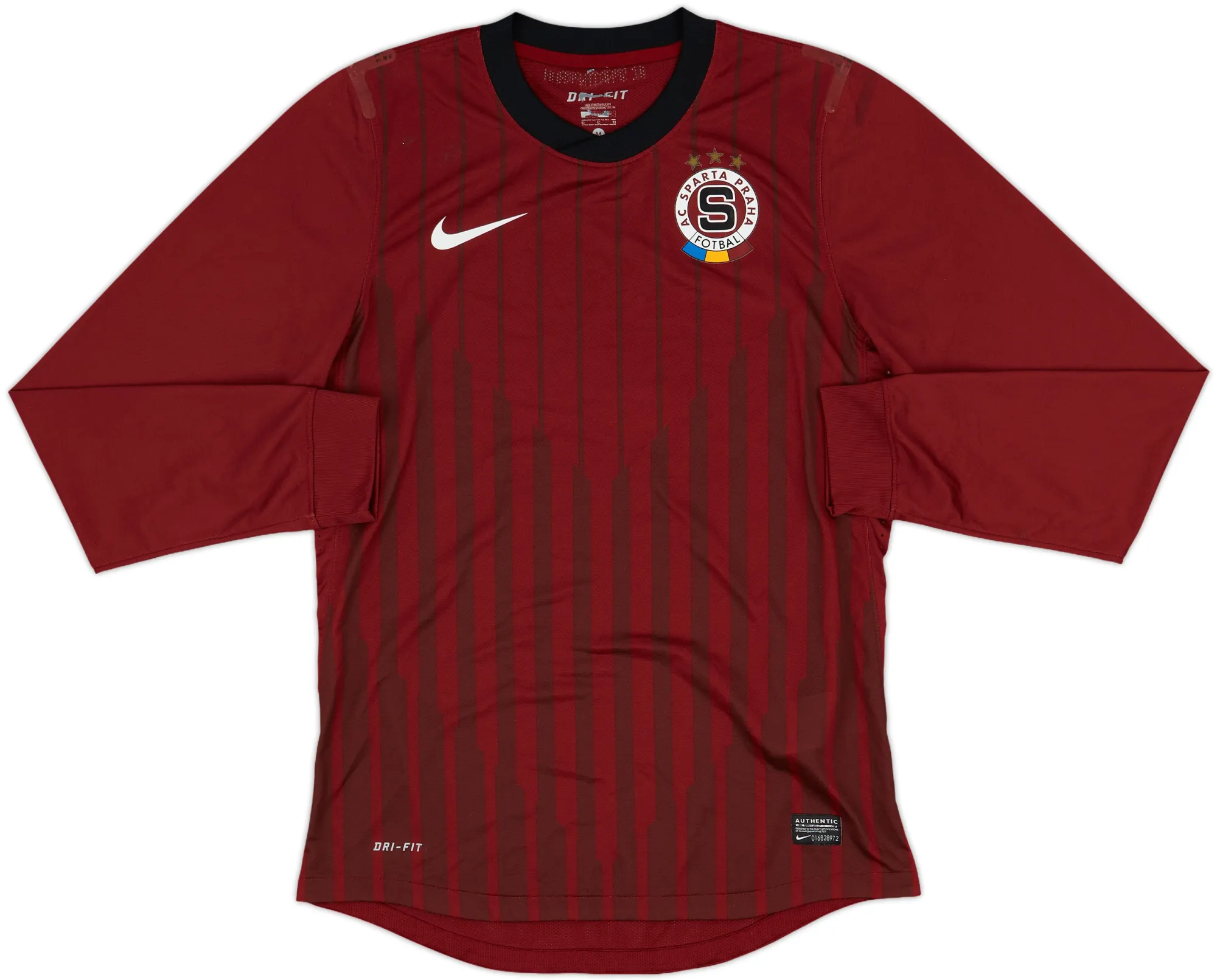 Nike Sparta Prague Mens LS Player Issue Home Shirt 2011/12