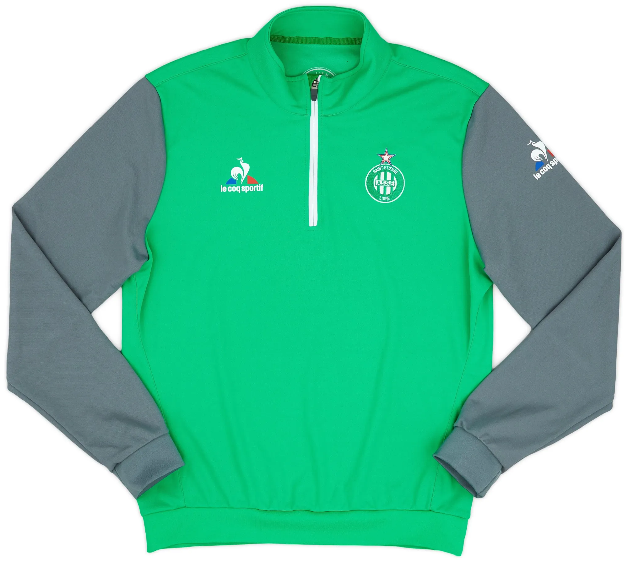 2016-17 Saint Etienne Le Coq Sportif 1/4 Zip Training Top - 9/10 - (M)