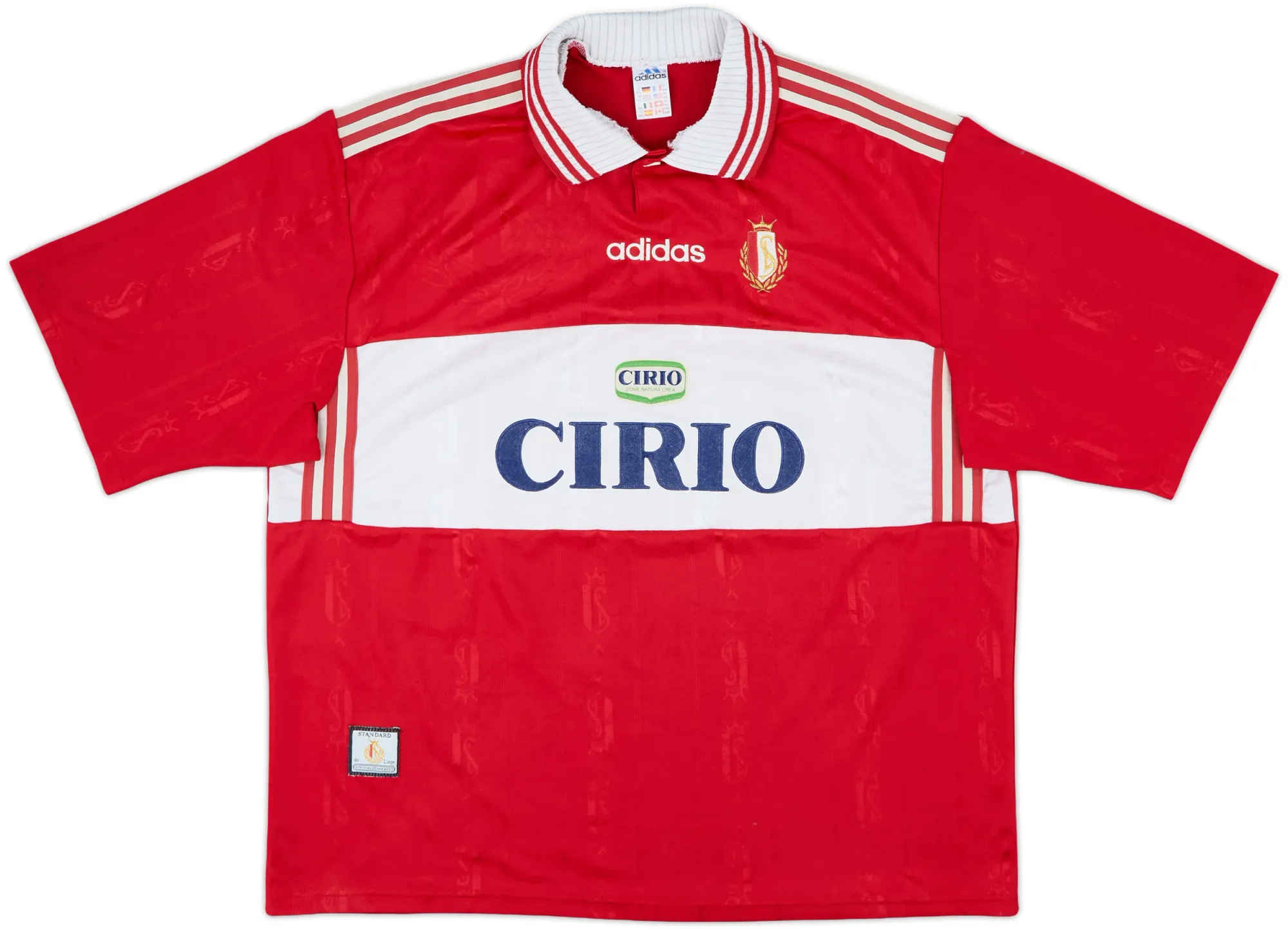 adidas Standard Liege Mens SS Home Shirt 1997/98