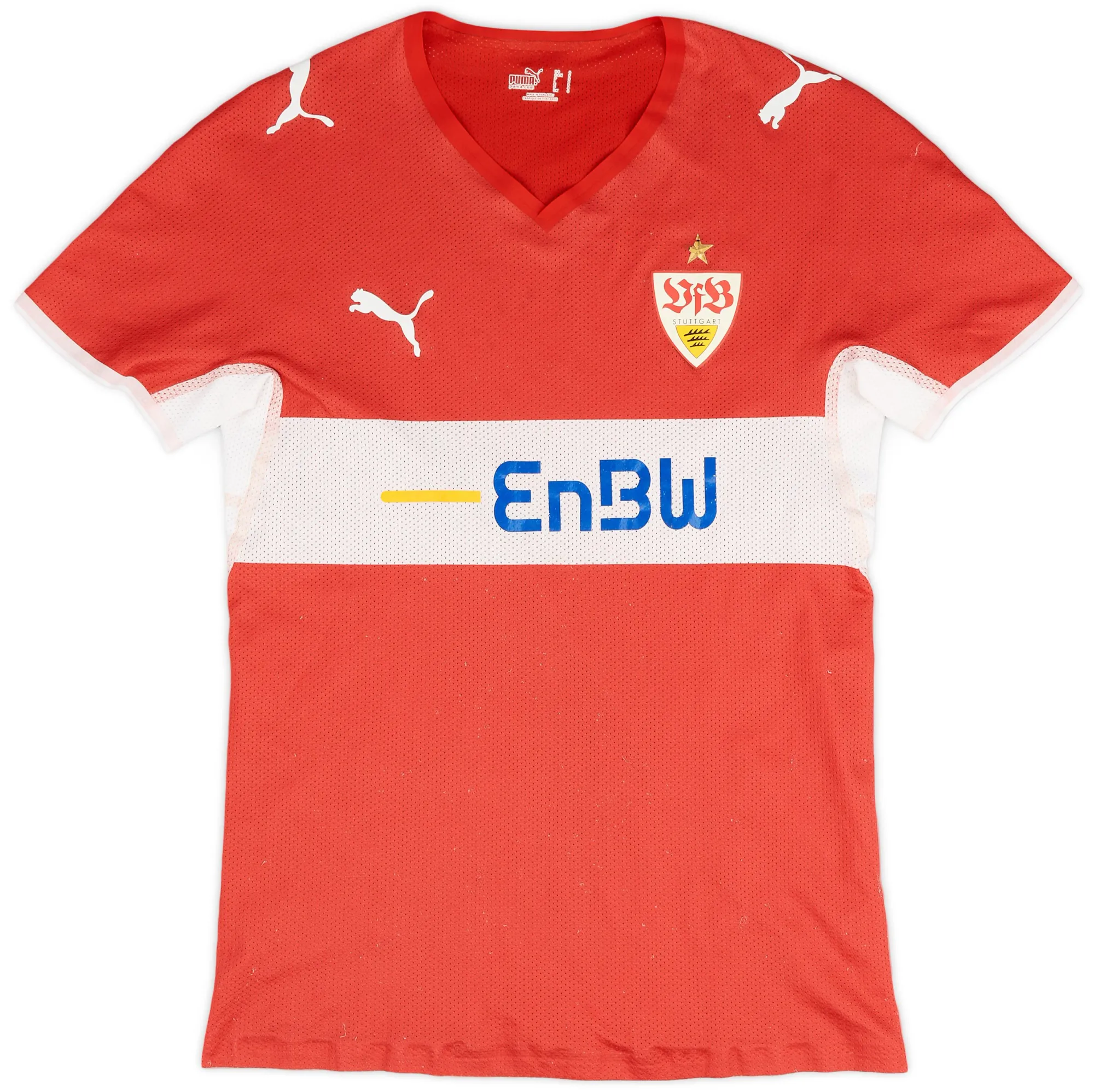 Puma Stuttgart Mens SS Player Issue Away Shirt 2008/10