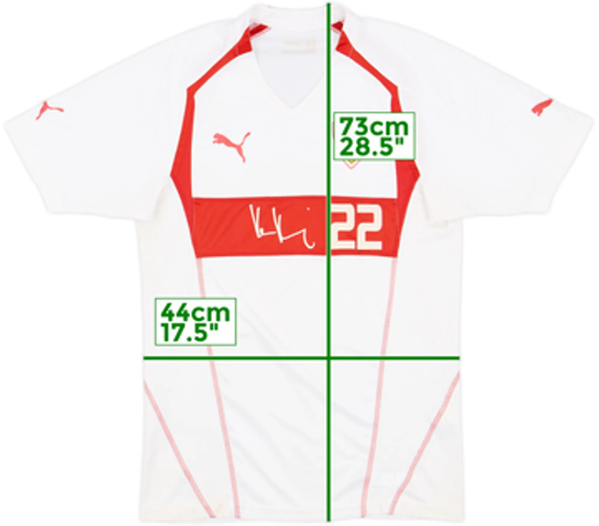 Puma Stuttgart Mens SS Home Shirt 2004/05