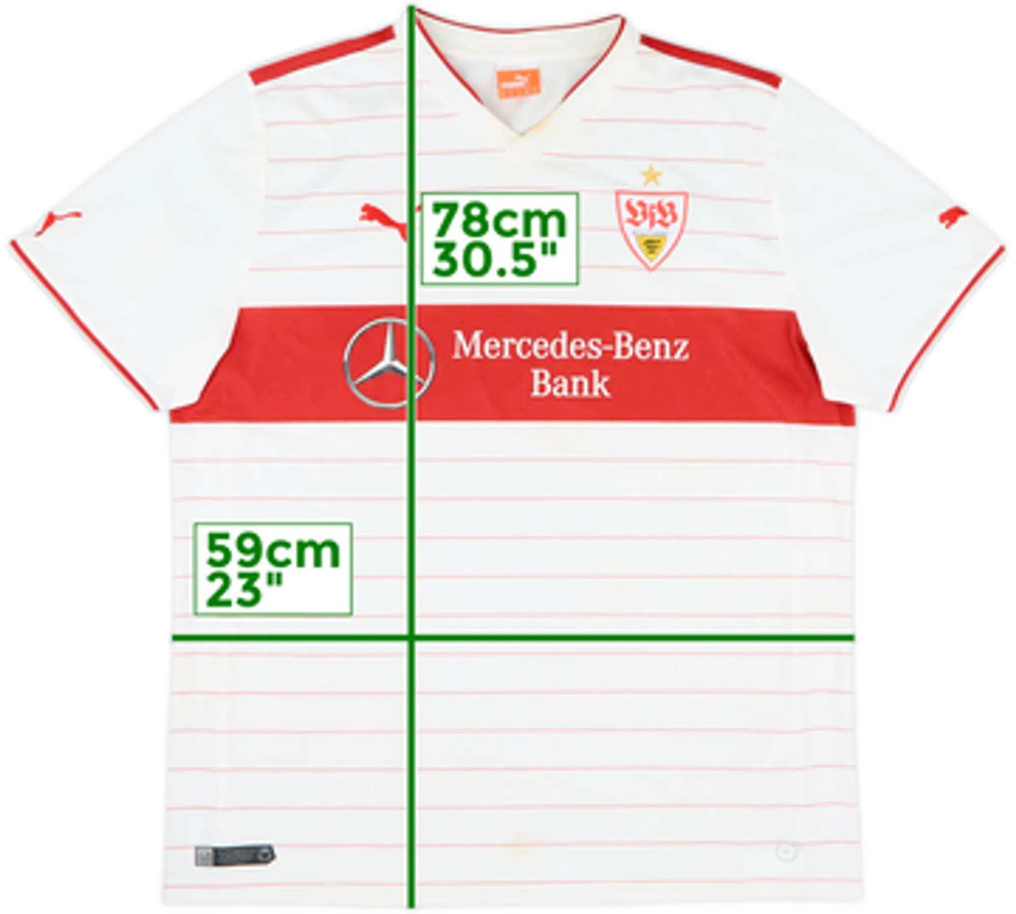 Puma Stuttgart Mens SS Home Shirt 2013/14