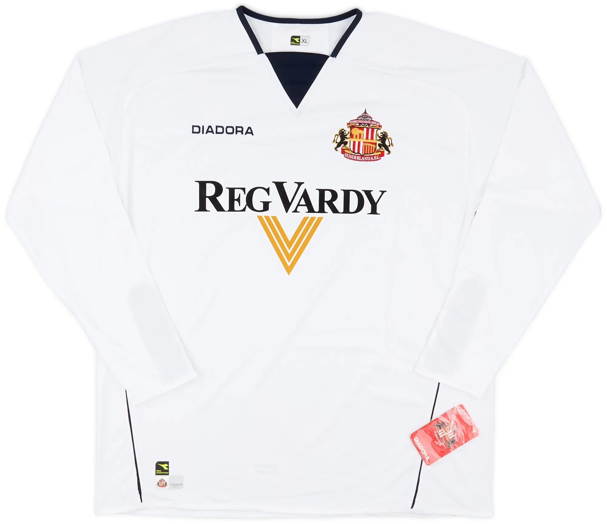 Diadora Sunderland Mens LS Away Shirt 2004/05