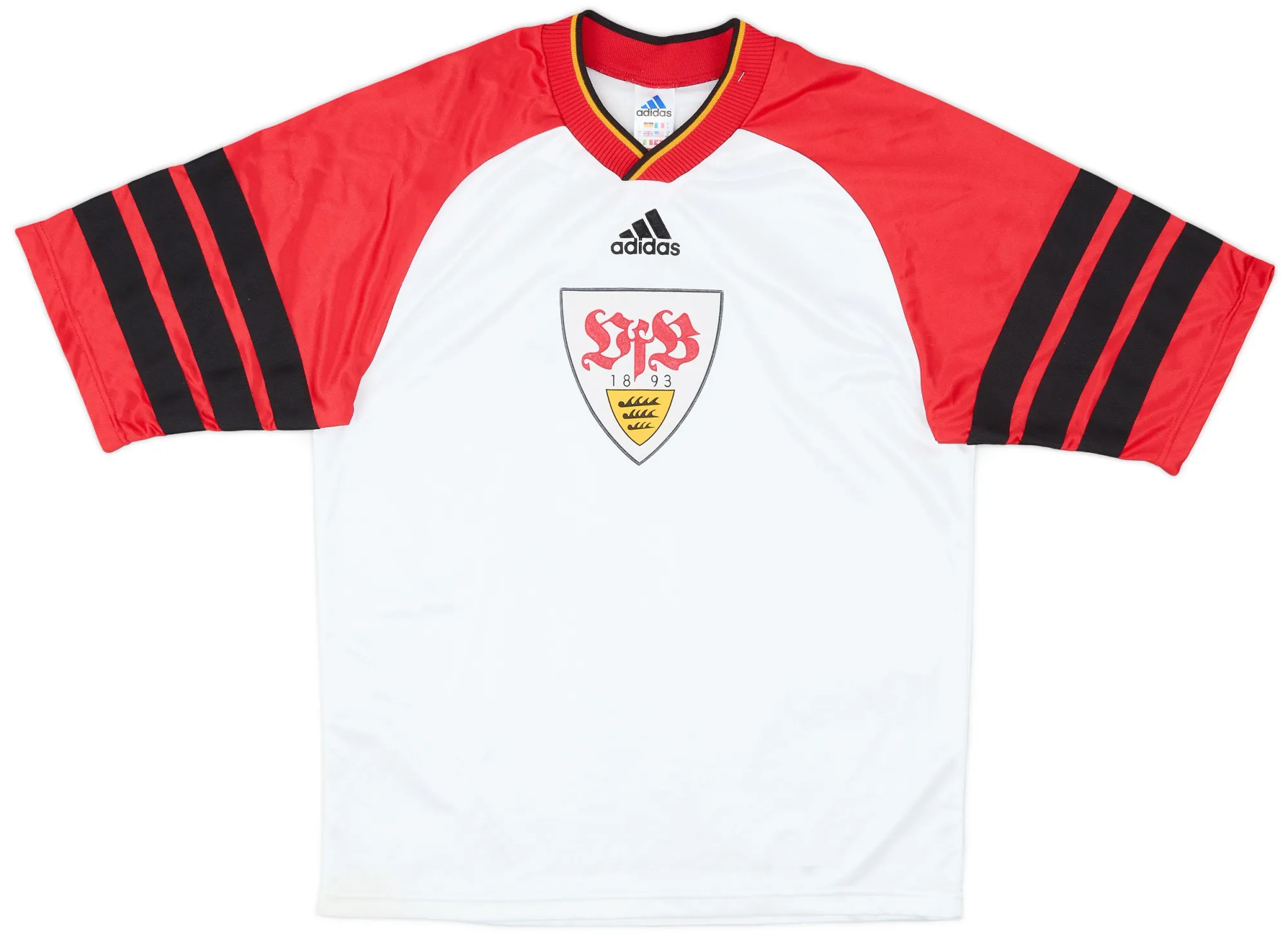 adidas Stuttgart Mens SS Home Shirt 1998/99