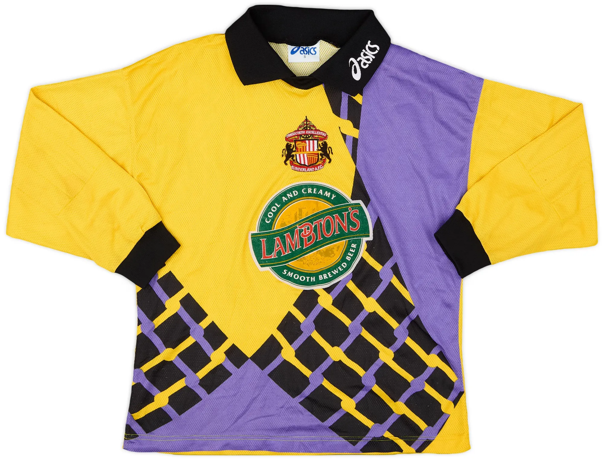 Asics Sunderland Mens LS Goalkeeper Home Shirt 1997/99