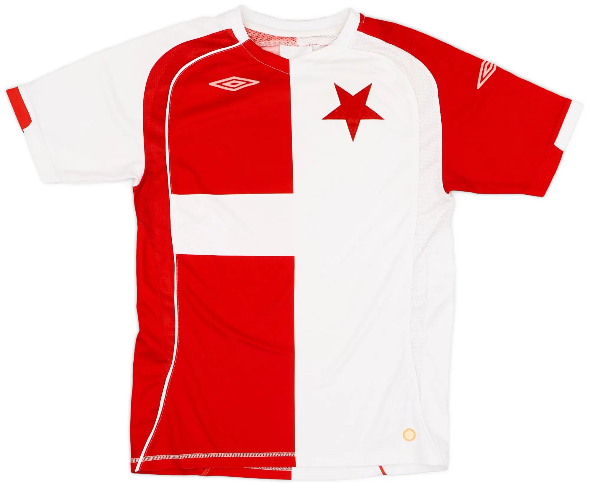 Umbro Slavia Prague Mens SS Home Shirt 2007/08