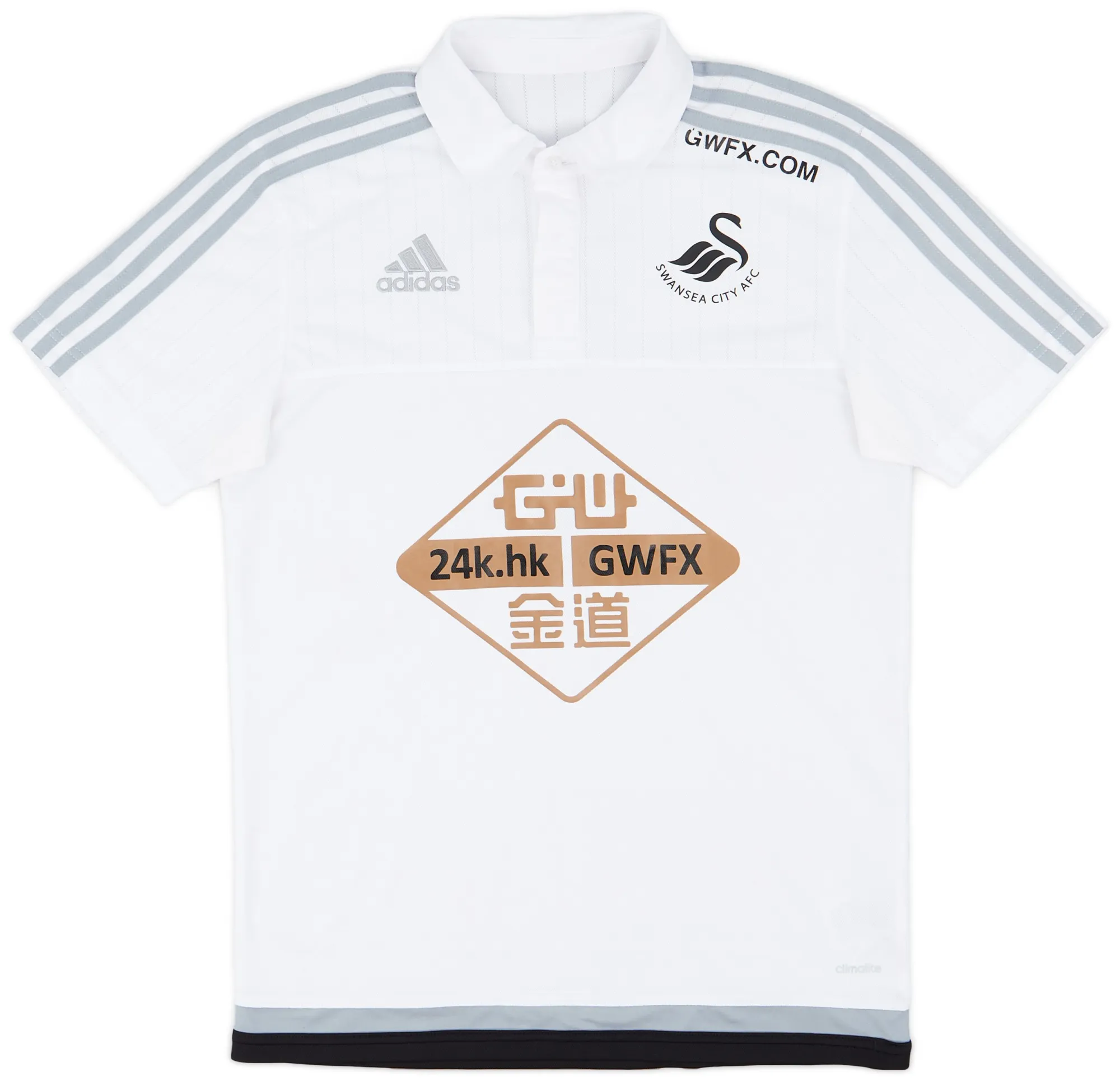 adidas Swansea City Mens SS Home Shirt 2015/16