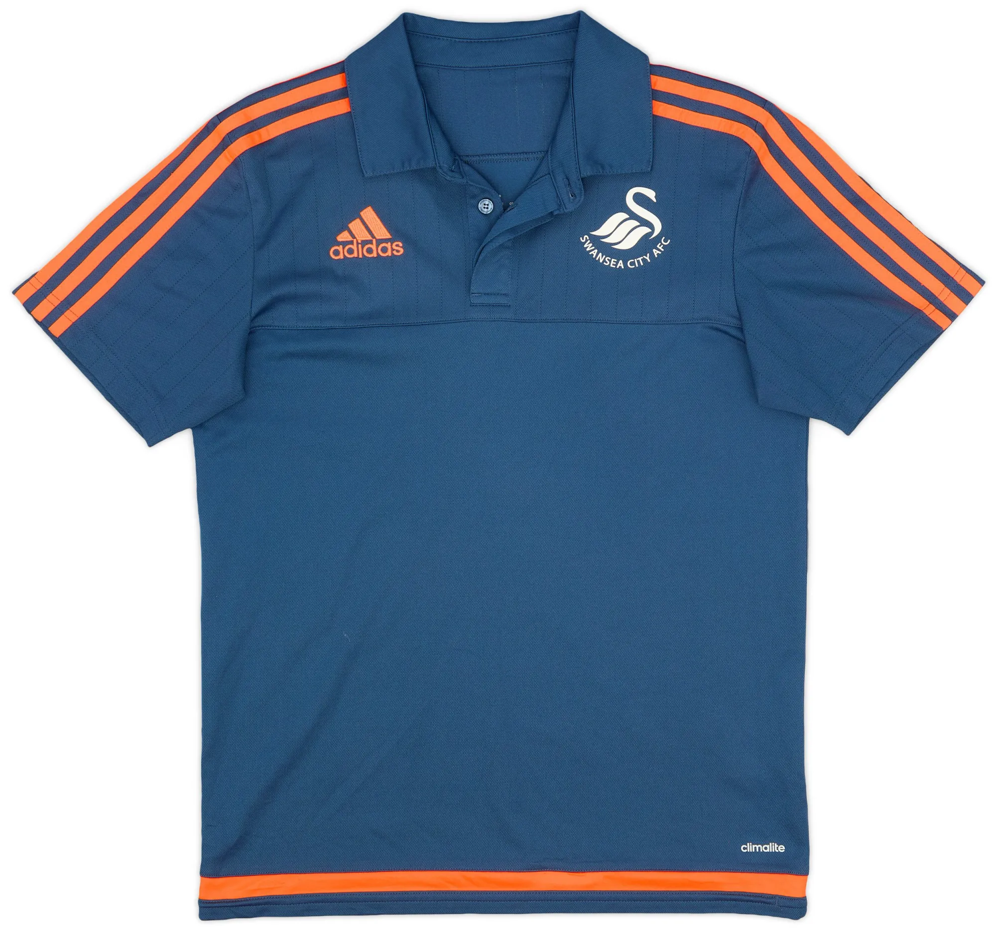 2016-17 Swansea adidas Polo Shirt - 9/10 - (S)