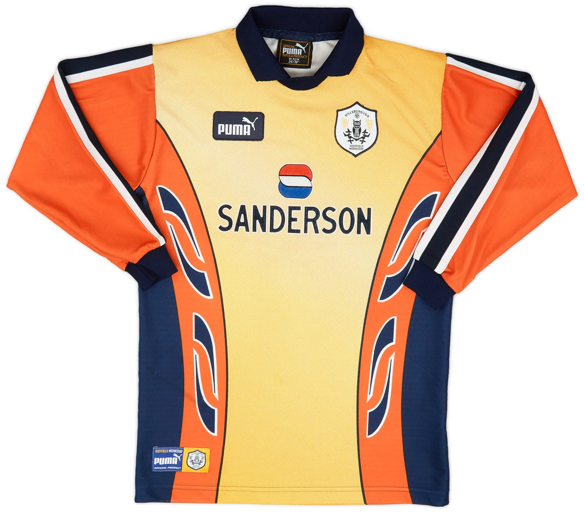 Puma Sheffield Wednesday Mens LS Goalkeeper Home Shirt 1997/98