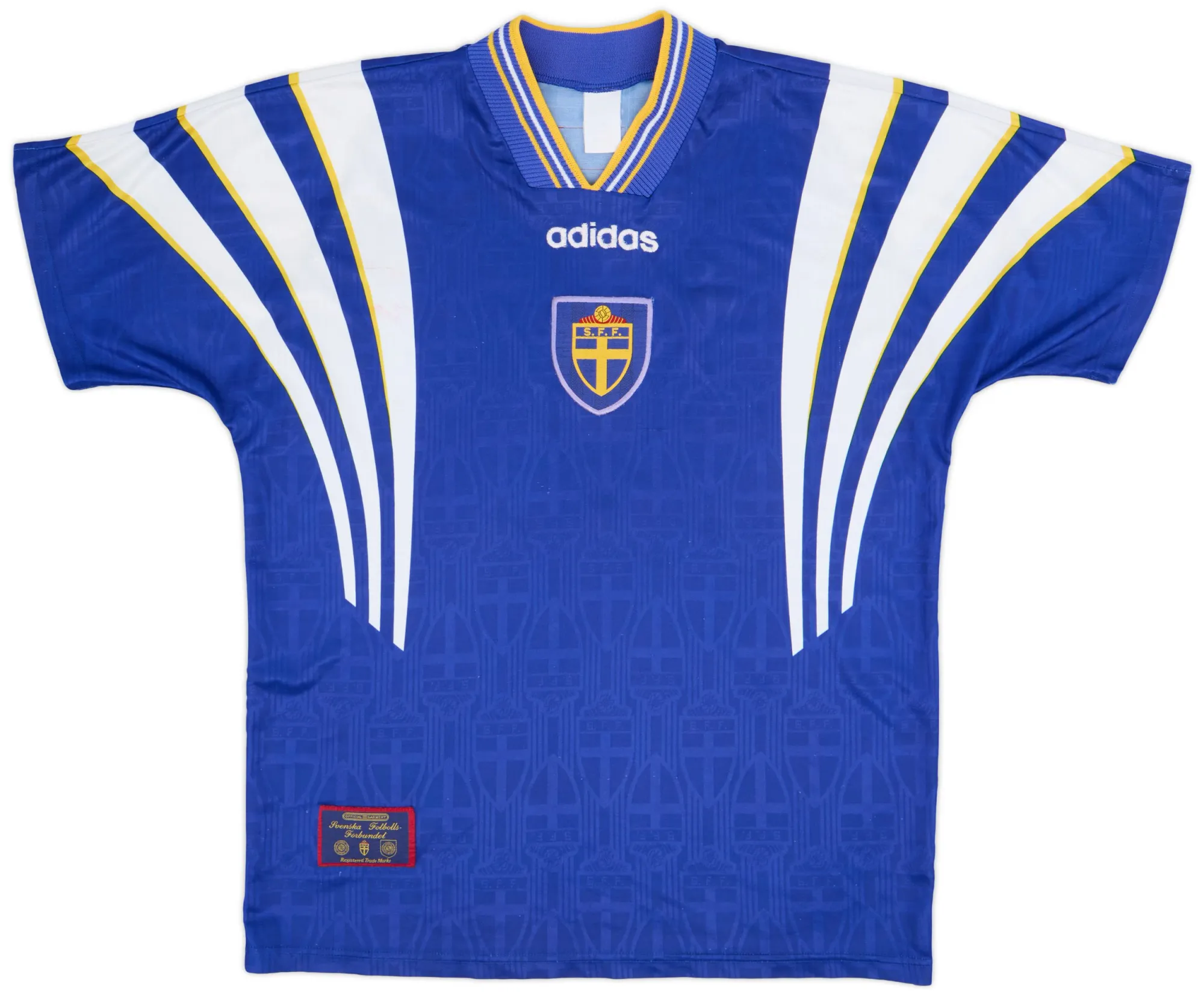 adidas Sweden Mens SS Away Shirt 1996