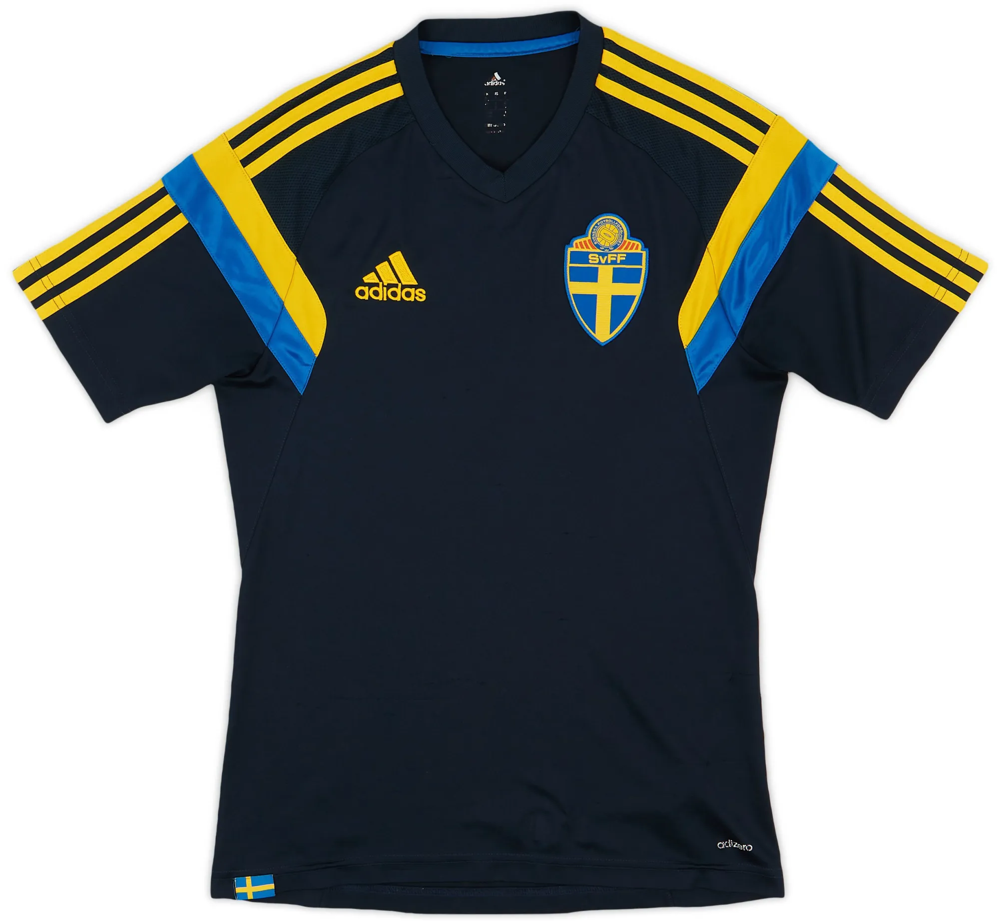 adidas Sweden Mens SS Player Issue Home Shirt 2013
