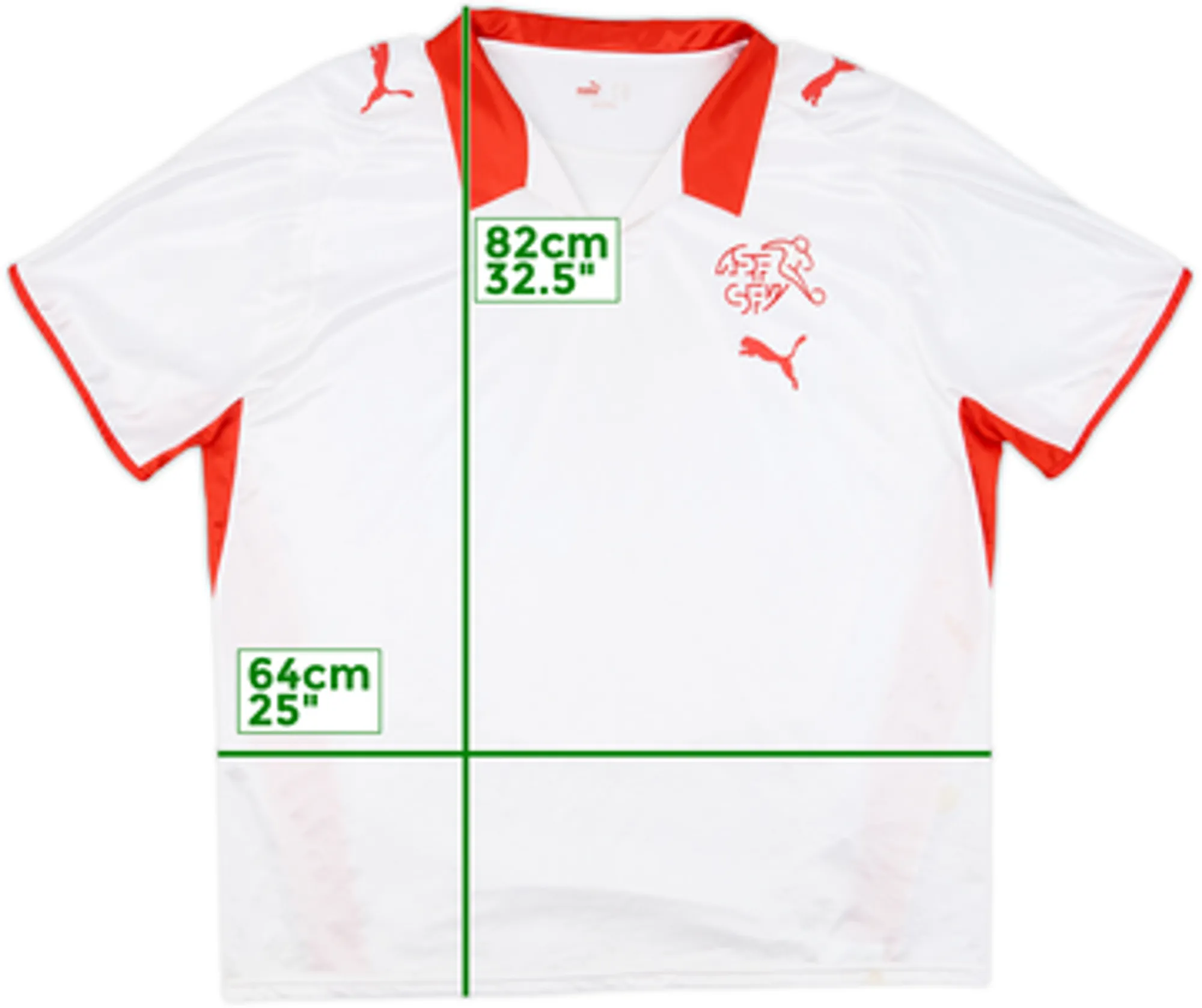 Puma Switzerland Mens SS Away Shirt 2008