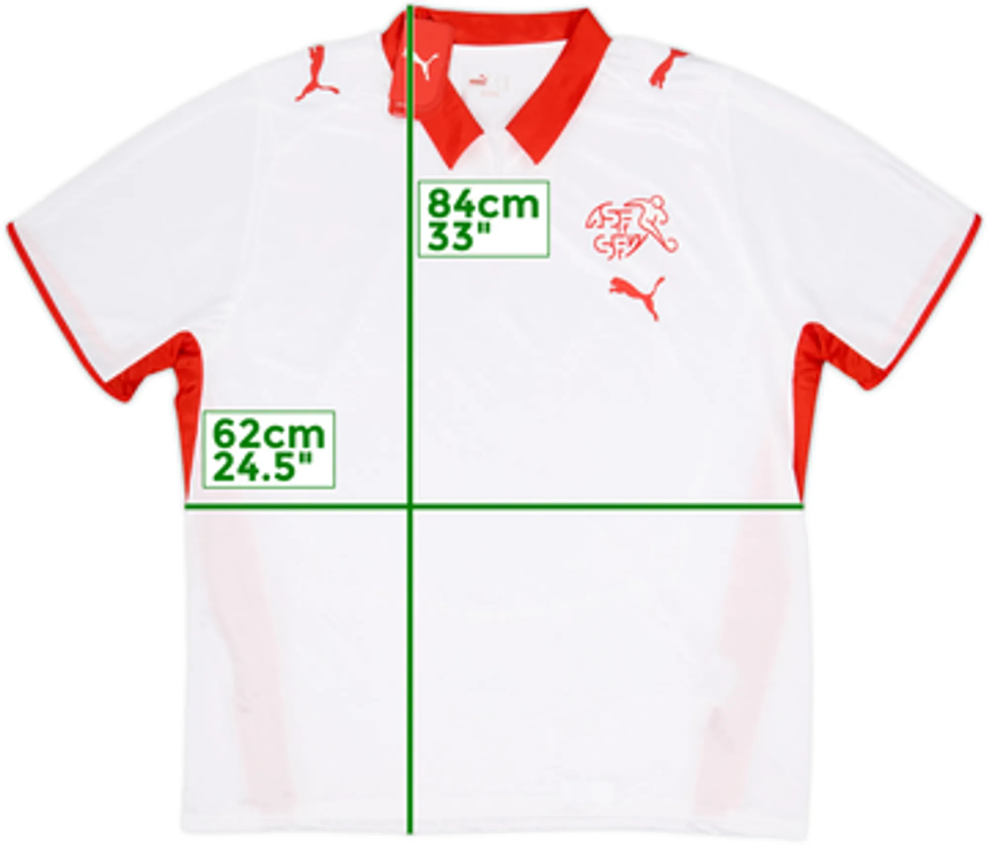 Puma Switzerland Mens SS Away Shirt 2008