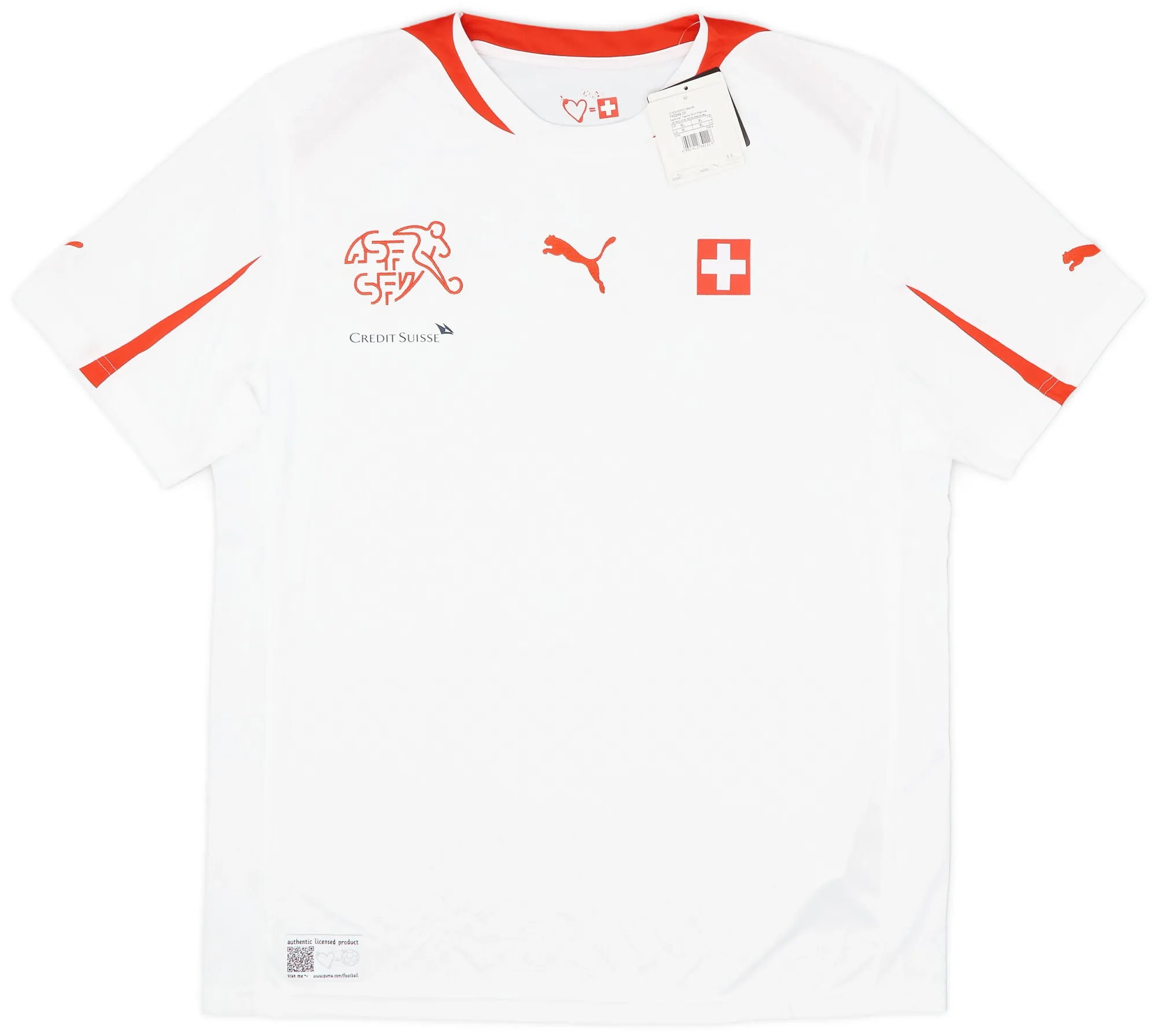 Puma Switzerland Mens SS Away Shirt 2012