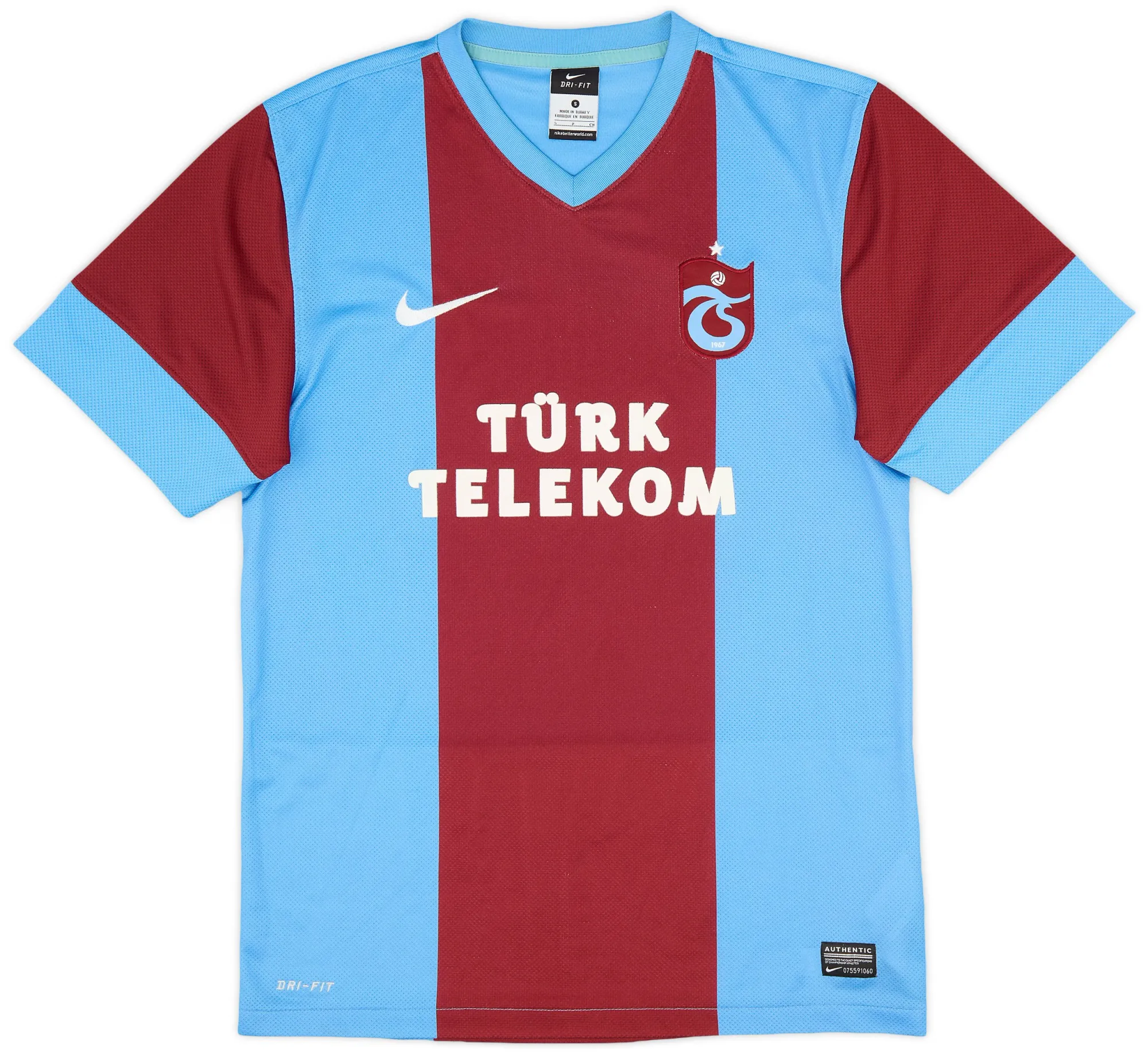 Nike Trabzonspor Mens SS Home Shirt 2013/14