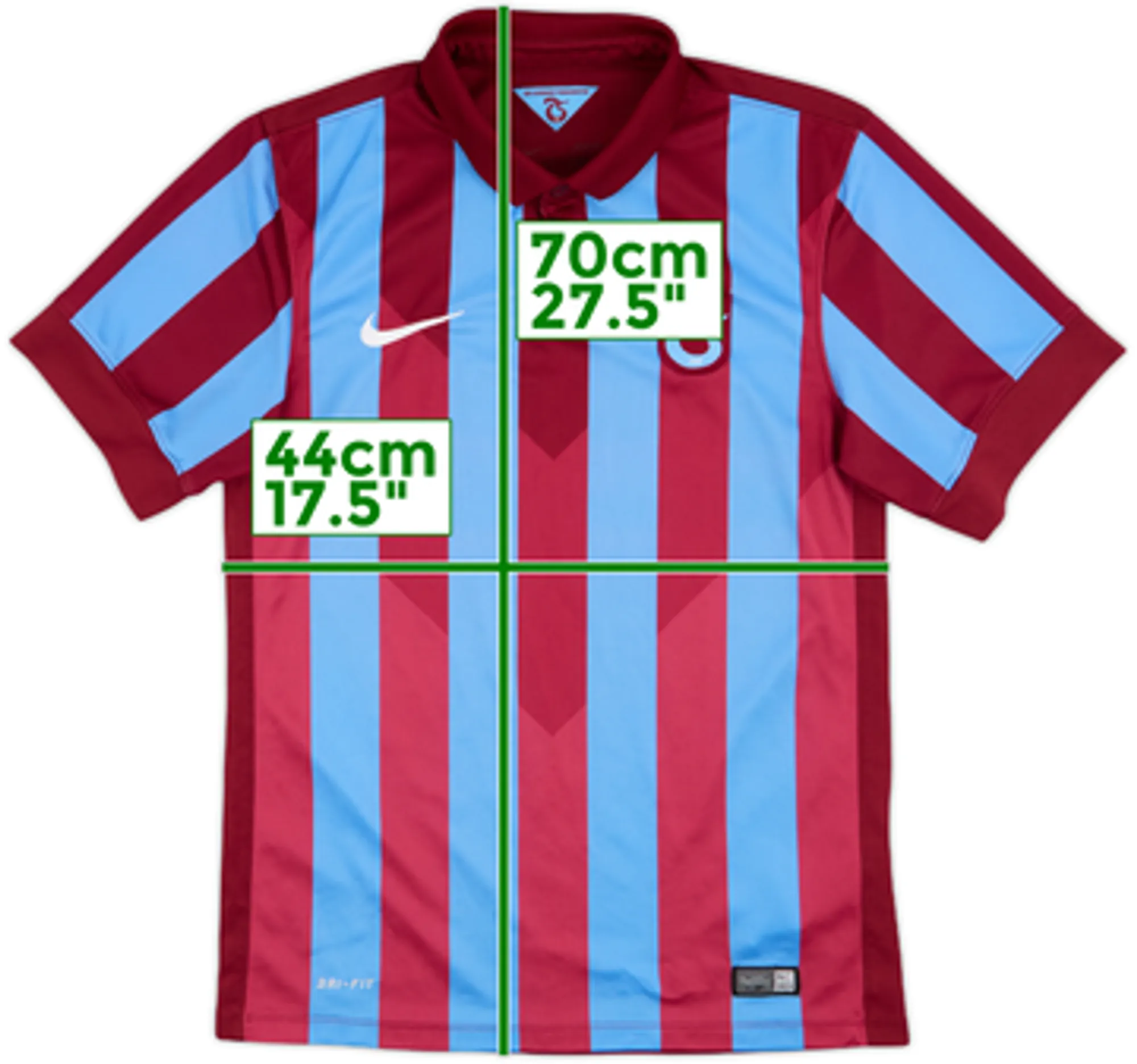 Nike Trabzonspor Mens SS Home Shirt 2014/15