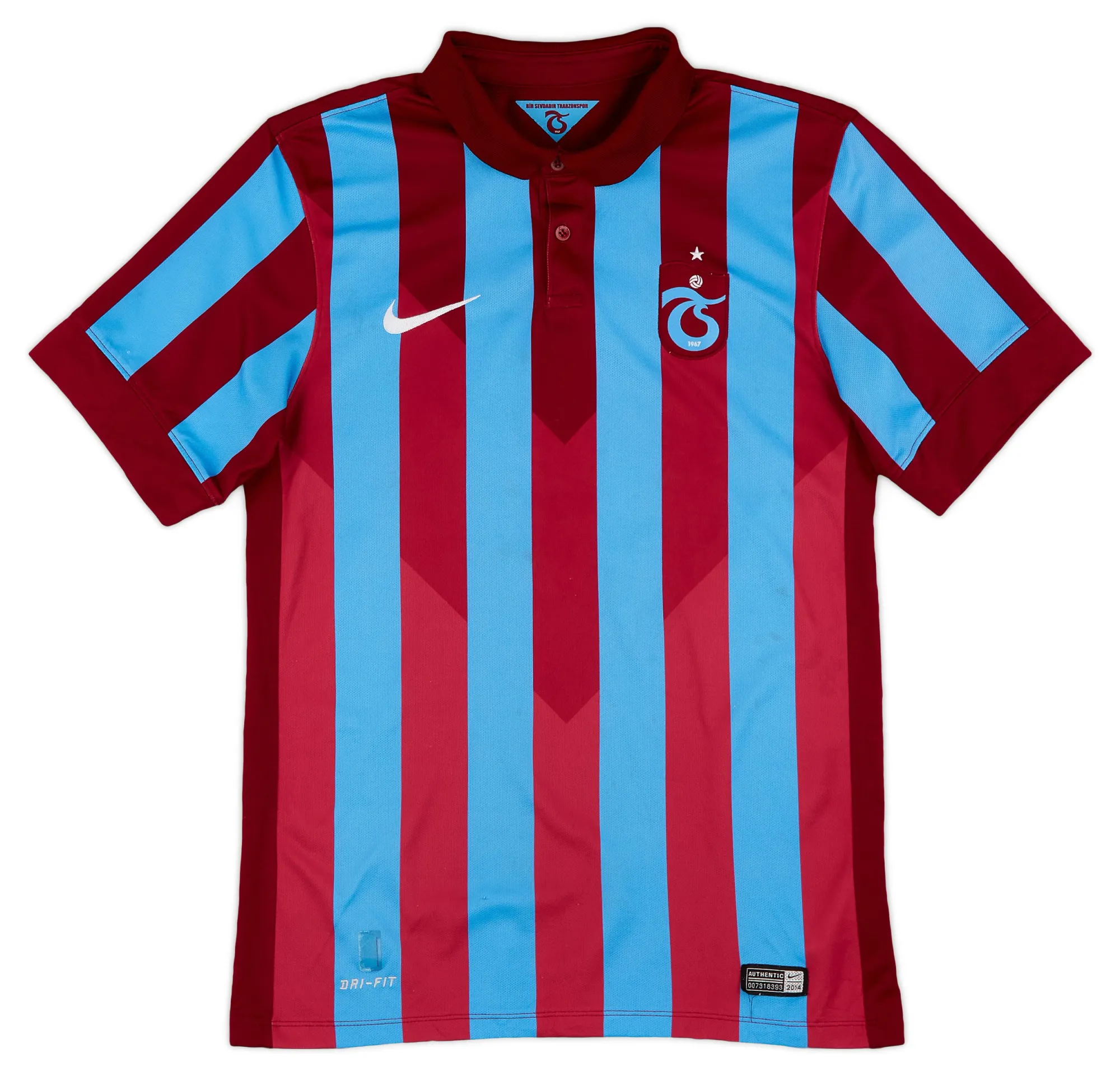 Nike Trabzonspor Mens SS Home Shirt 2014/15